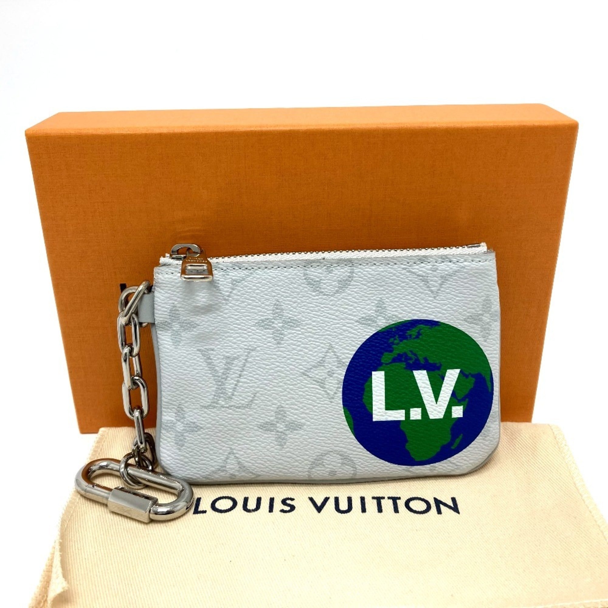 Louis Vuitton Monogram White Monogram Coin Purse/Coin Case (Pre-Owned)