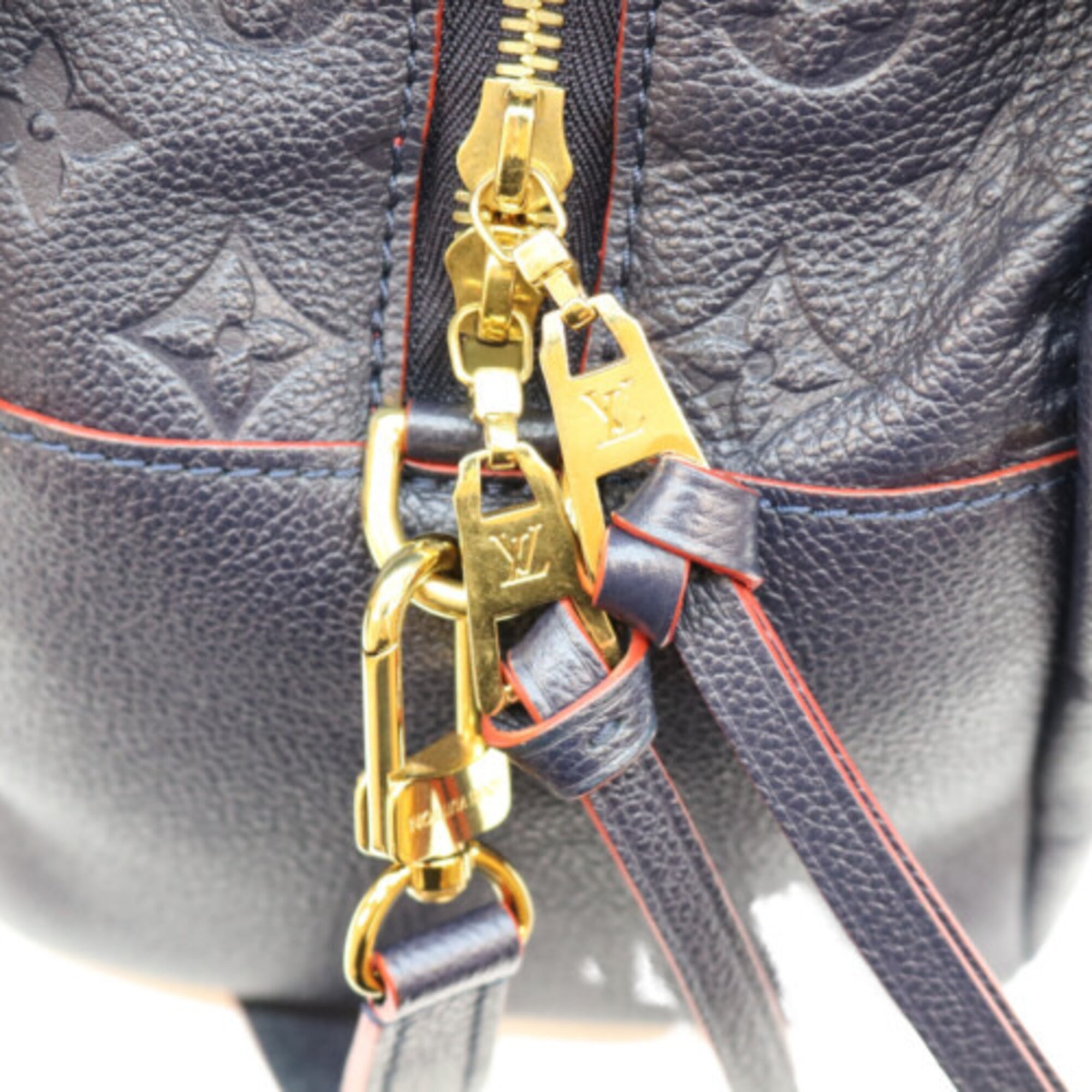 Louis Vuitton Navy Monogram Empreinte Shoulder Bag (Pre-Owned)