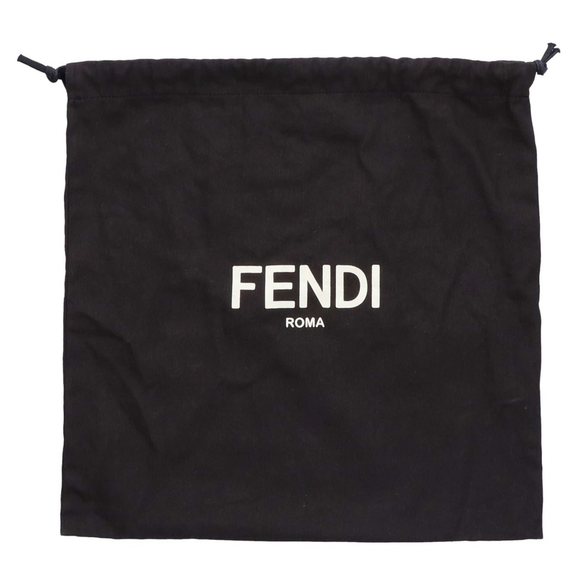 Fendi Black Leather Clutch Bag Pouch (Pre-Owned)