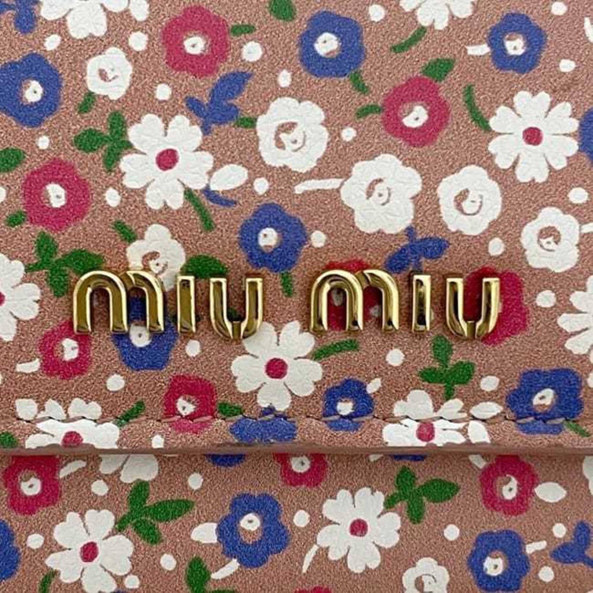 Miu Miu Pink Leather Wallet (Tri-Fold) (Pre-Owned)