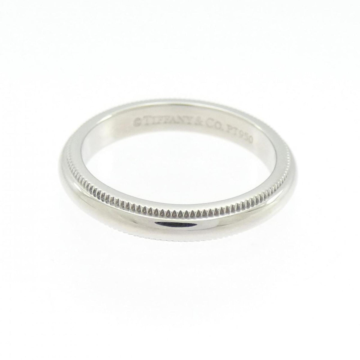 Tiffany Platinum Platinum 950 Band Ring (Pre-Owned)