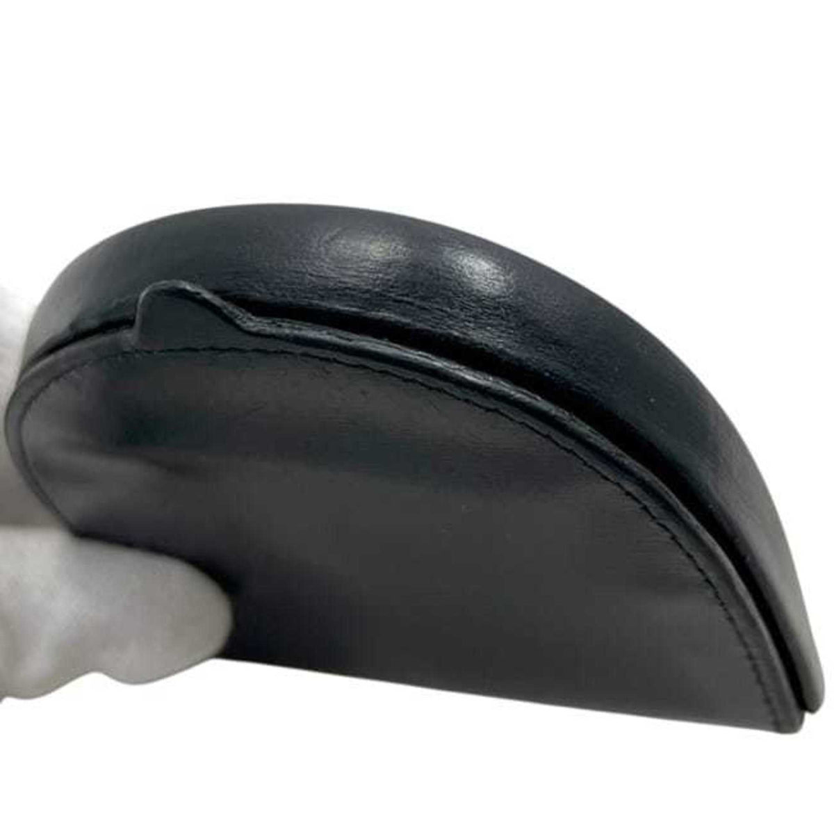Cartier Black Leather Coin Purse/Coin Case (Pre-Owned)