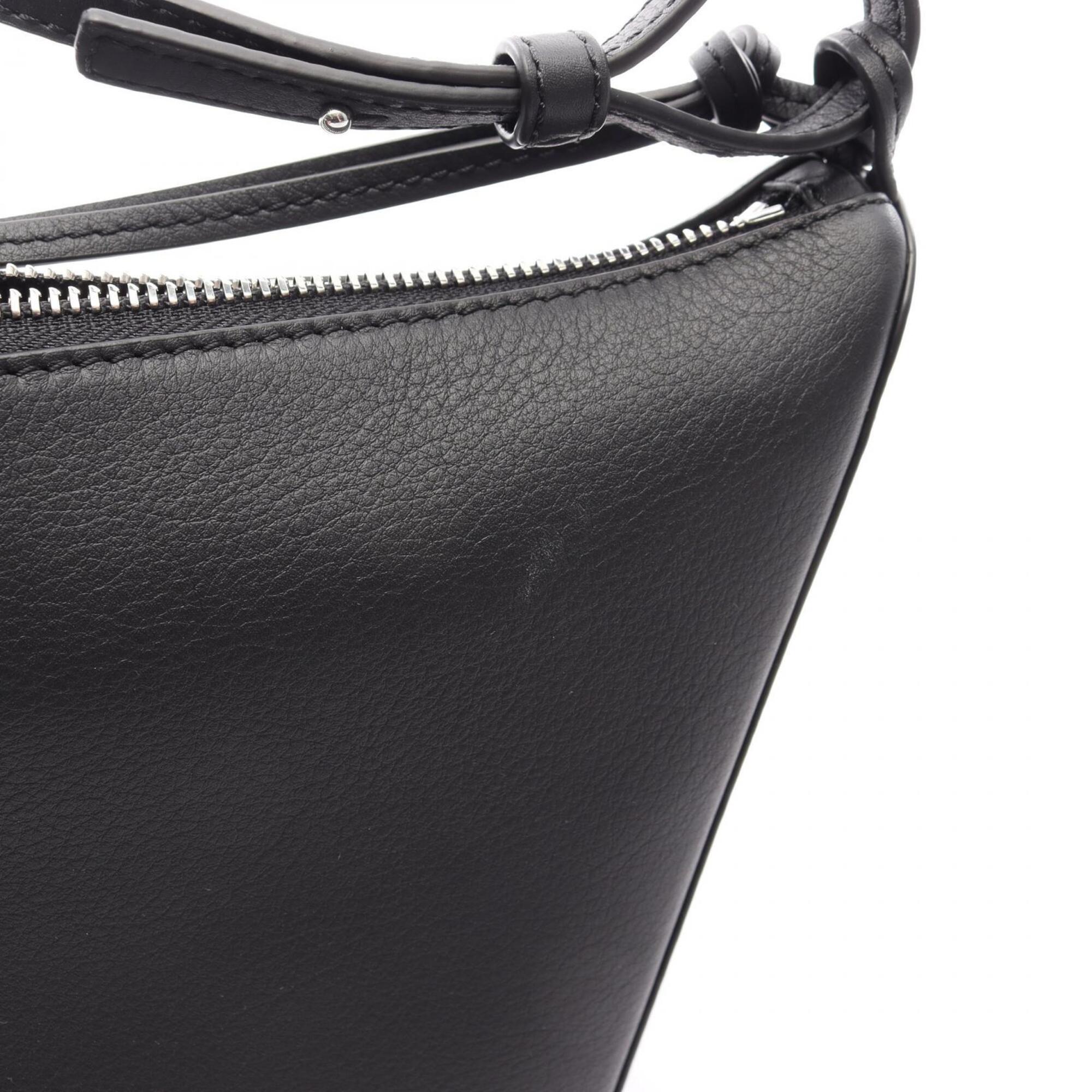 Loewe Hammock Black Leather Handbag Shoulder Bag (Pre-Owned)