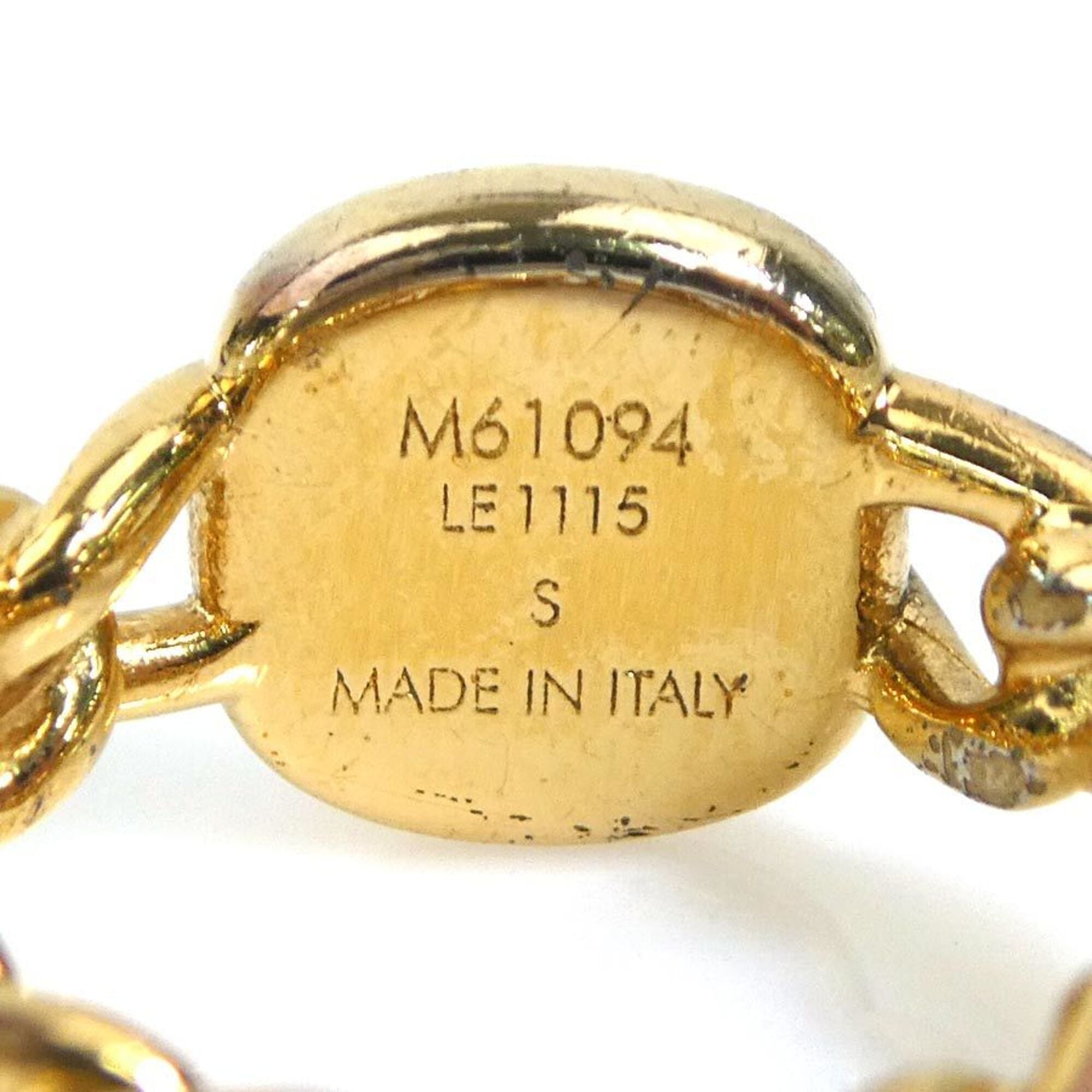 Louis Vuitton Gold Silver Metal Band Ring (Pre-Owned)