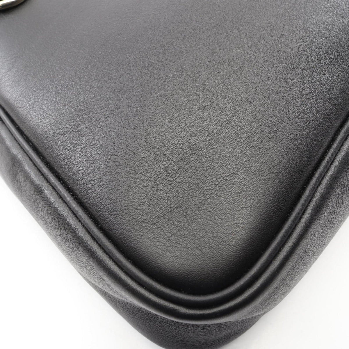 Gucci Black Leather Handbag Shoulder Bag (Pre-Owned)