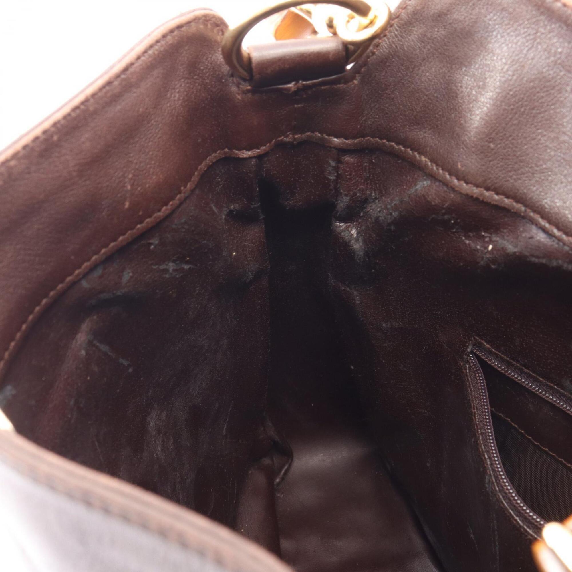 Gucci Brown Leather Handbag (Pre-Owned)