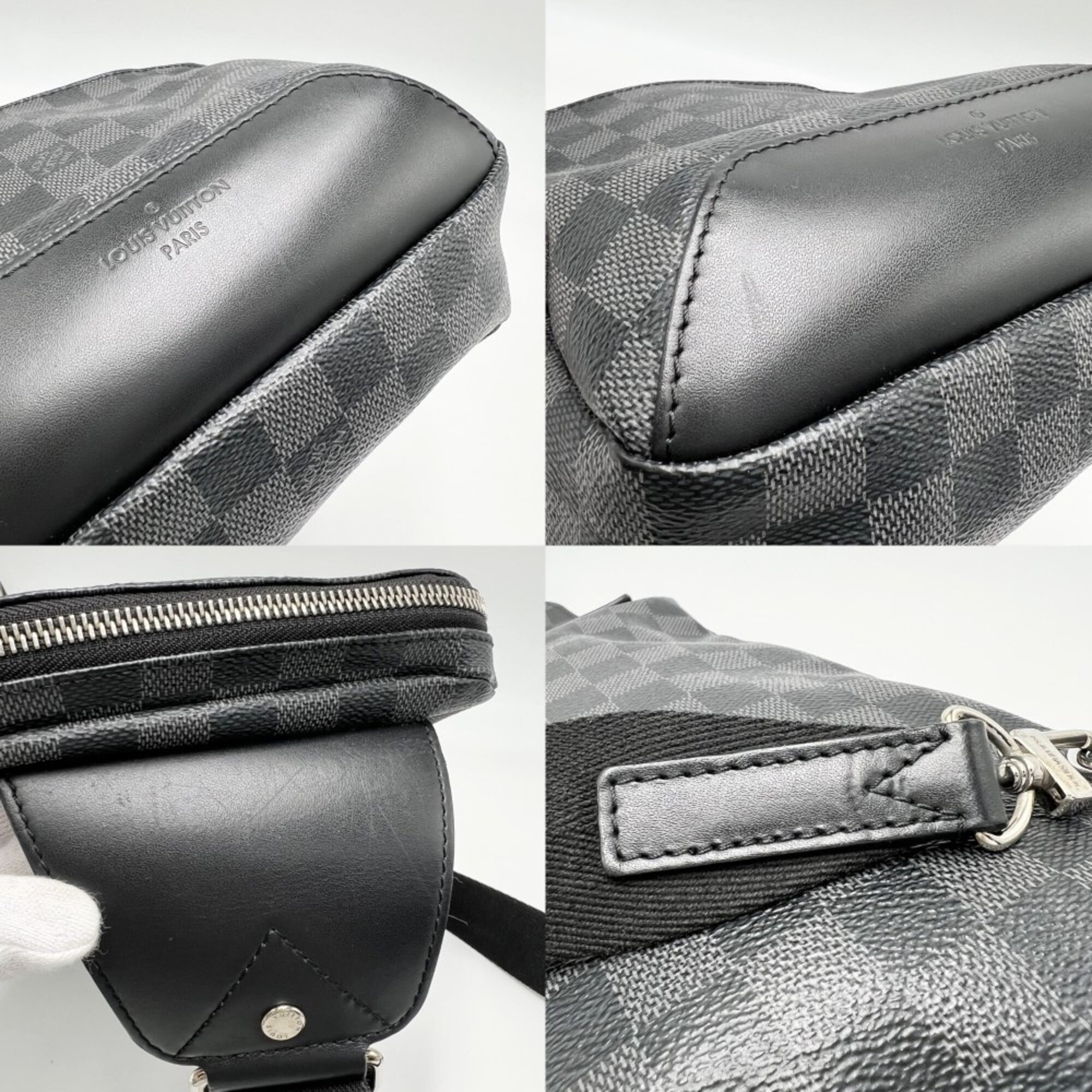 Louis Vuitton Black Damier Graphite Sling Bag (Pre-Owned)