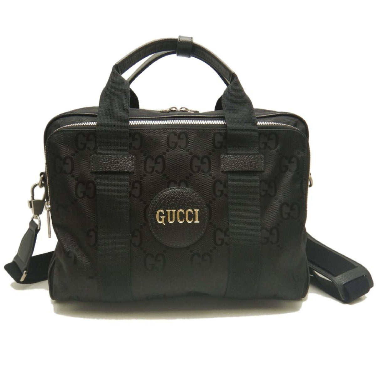 Gucci Black Nylon Canvas Briefcase (Pre-Owned)
