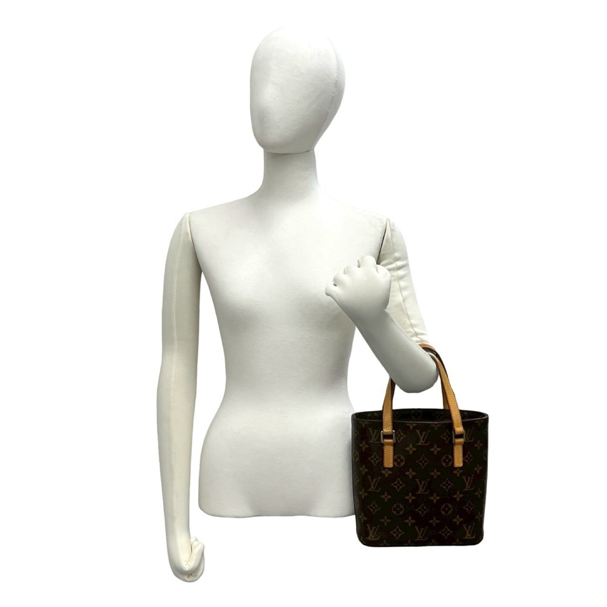 Louis Vuitton Brown Pvc Leather Handbag Tote Bag (Pre-Owned)