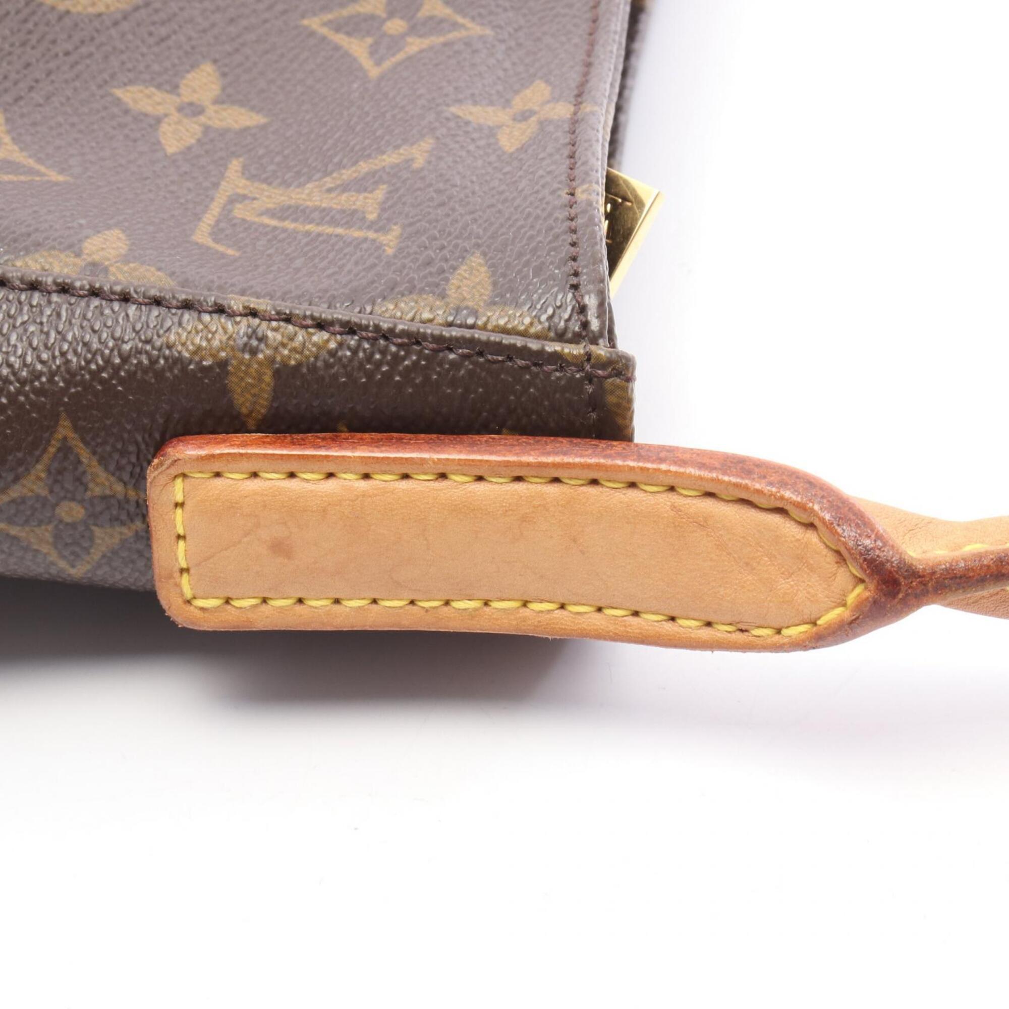 Louis Vuitton Brown Coated Canvas Monogram Pvc Leather Handbag Shoulder Bag (Pre-Owned)
