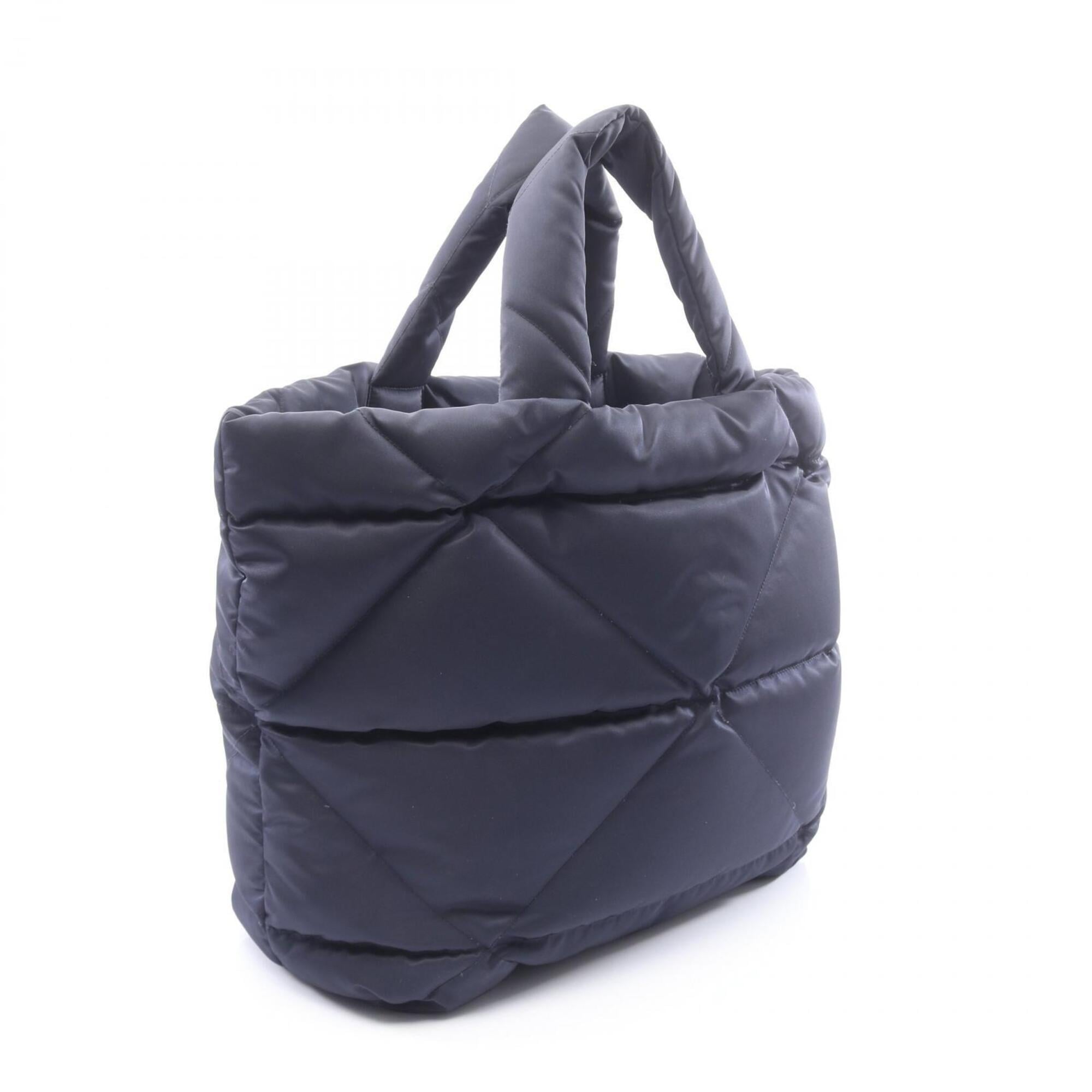 Prada Navy Nylon Handbag Tote Bag (Pre-Owned)