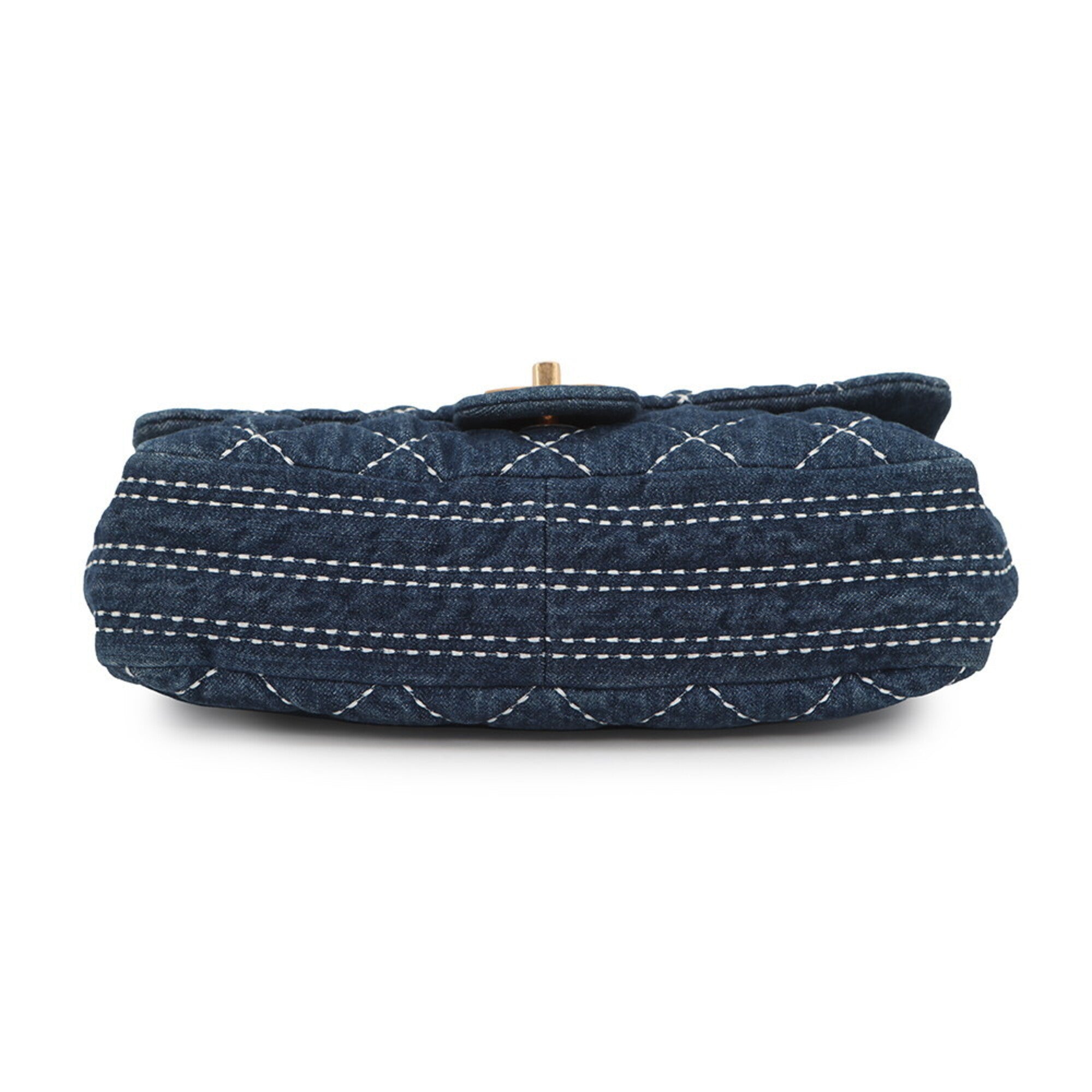 Chanel Blue Denim Handbag Shoulder Bag (Pre-Owned)