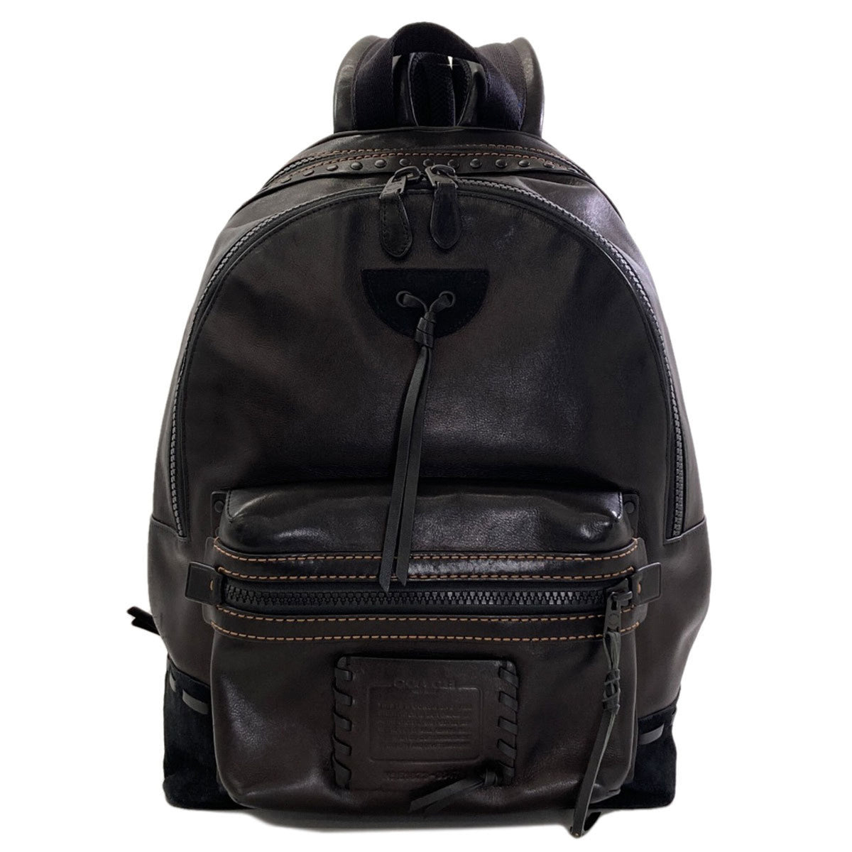 Coach Black Leather Backpack (Pre-Owned)