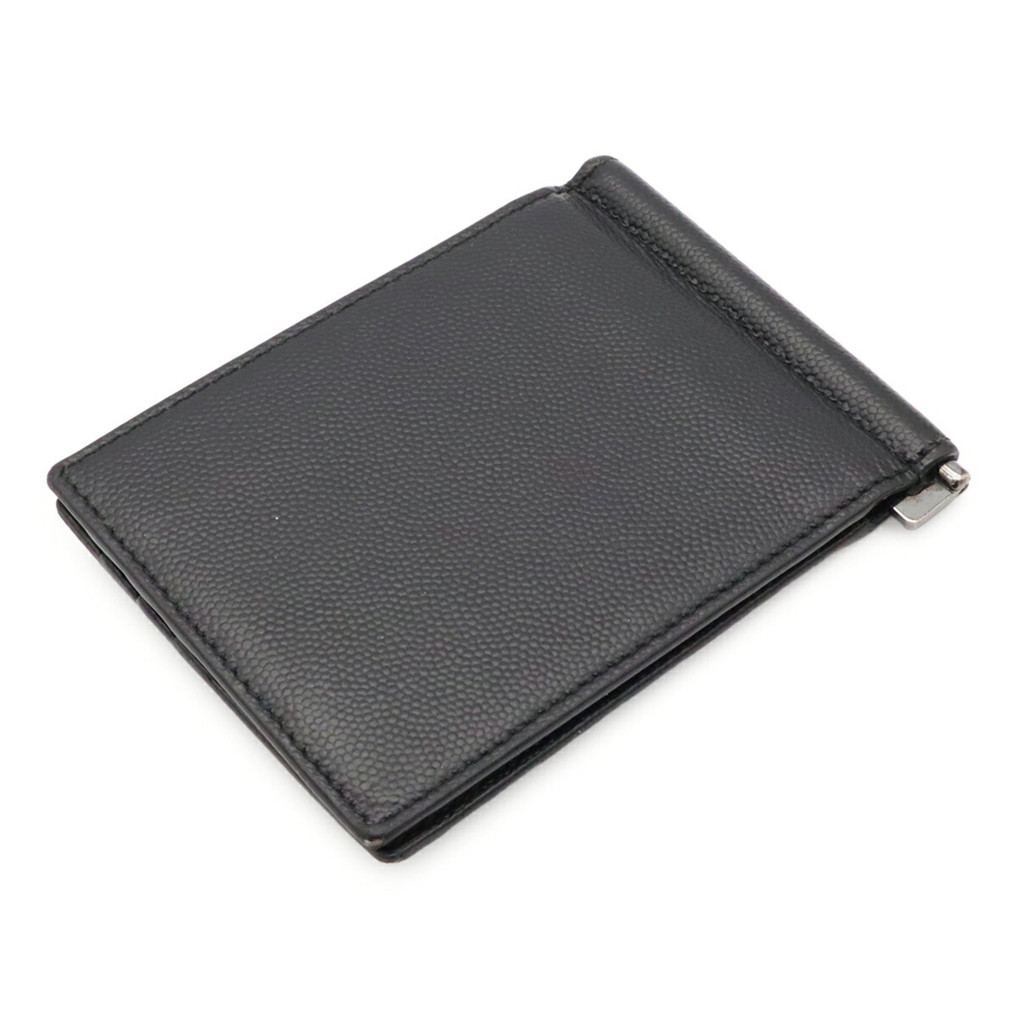 Yves Saint Laurent Black Leather Bill Wallet (Bi-Fold) (Pre-Owned)