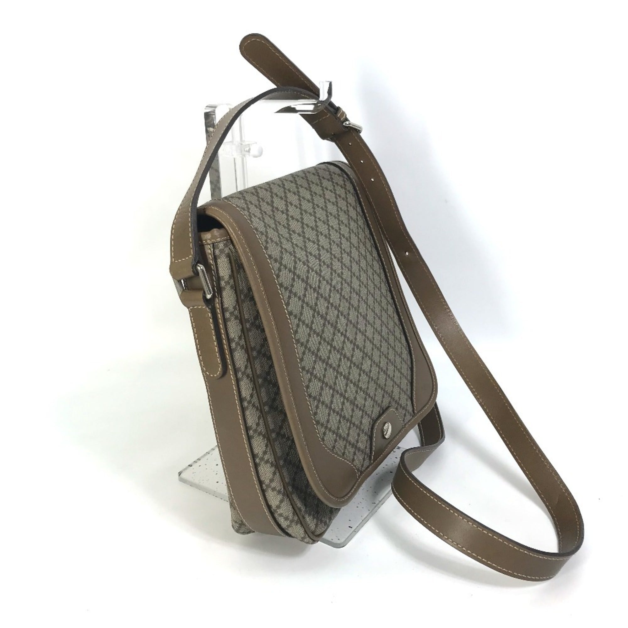 Gucci Diamante Beige Leather Shoulder Bag (Pre-Owned)