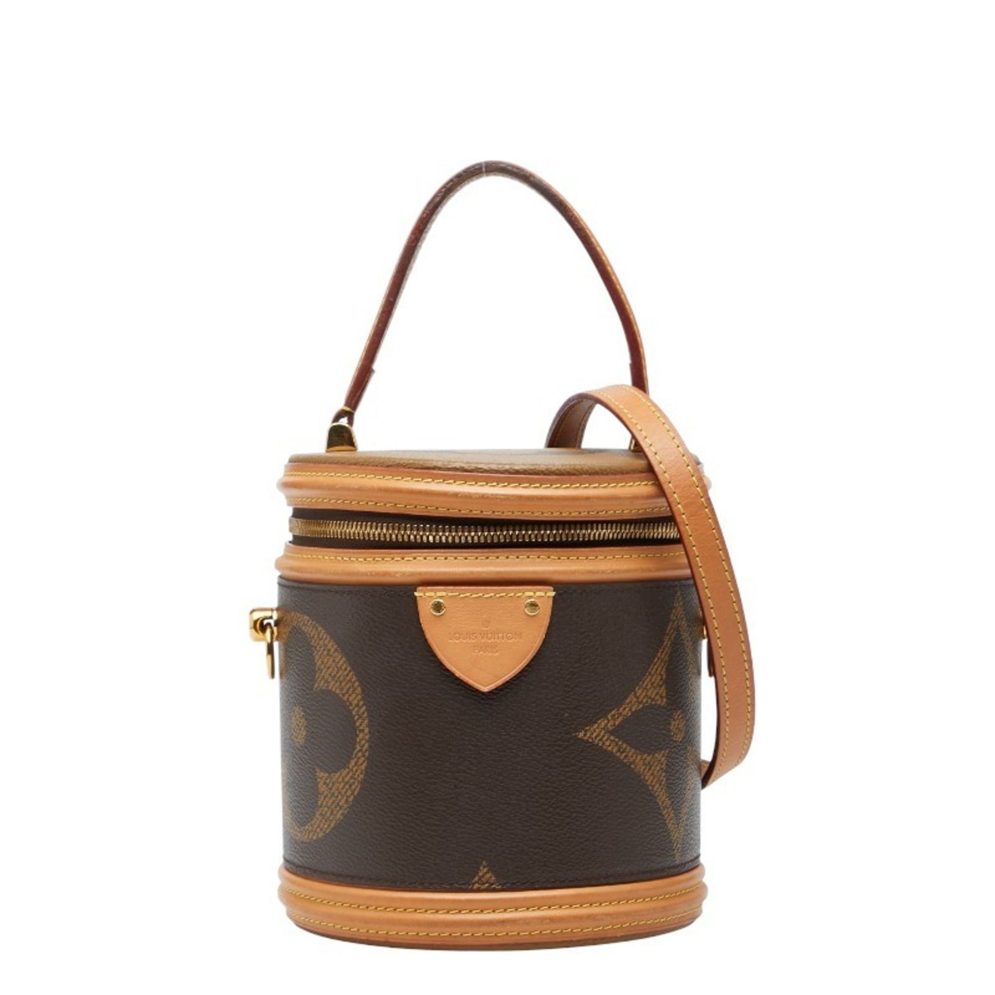 Louis Vuitton Brown Pvc Leather Shoulder Bag Vanity Bag (Pre-Owned)