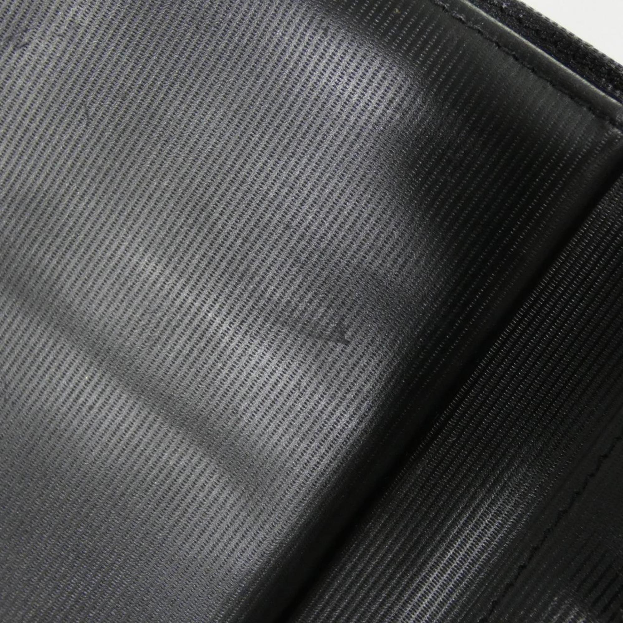 Chanel Black White Nylon Wallet (Tri-Fold) (Pre-Owned)