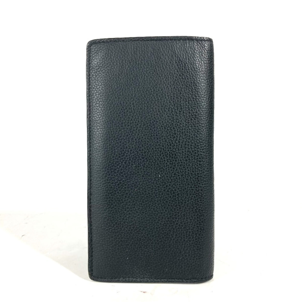 Louis Vuitton Black Leather Long Wallet (Bi-Fold) (Pre-Owned)