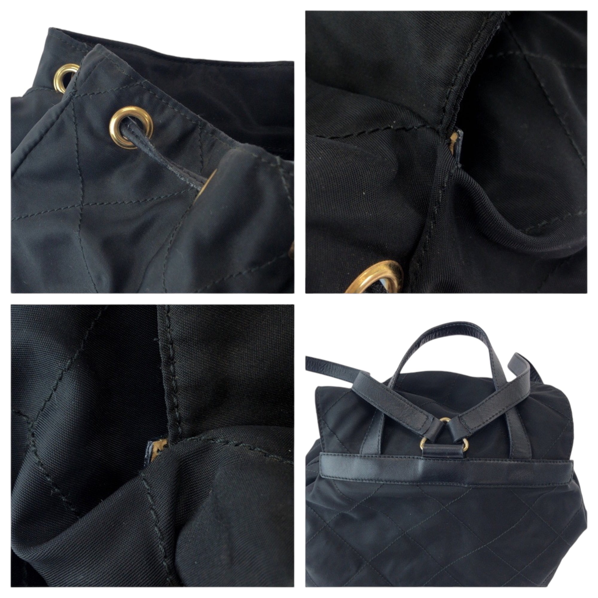 Prada Black Nylon Backpack (Pre-Owned)