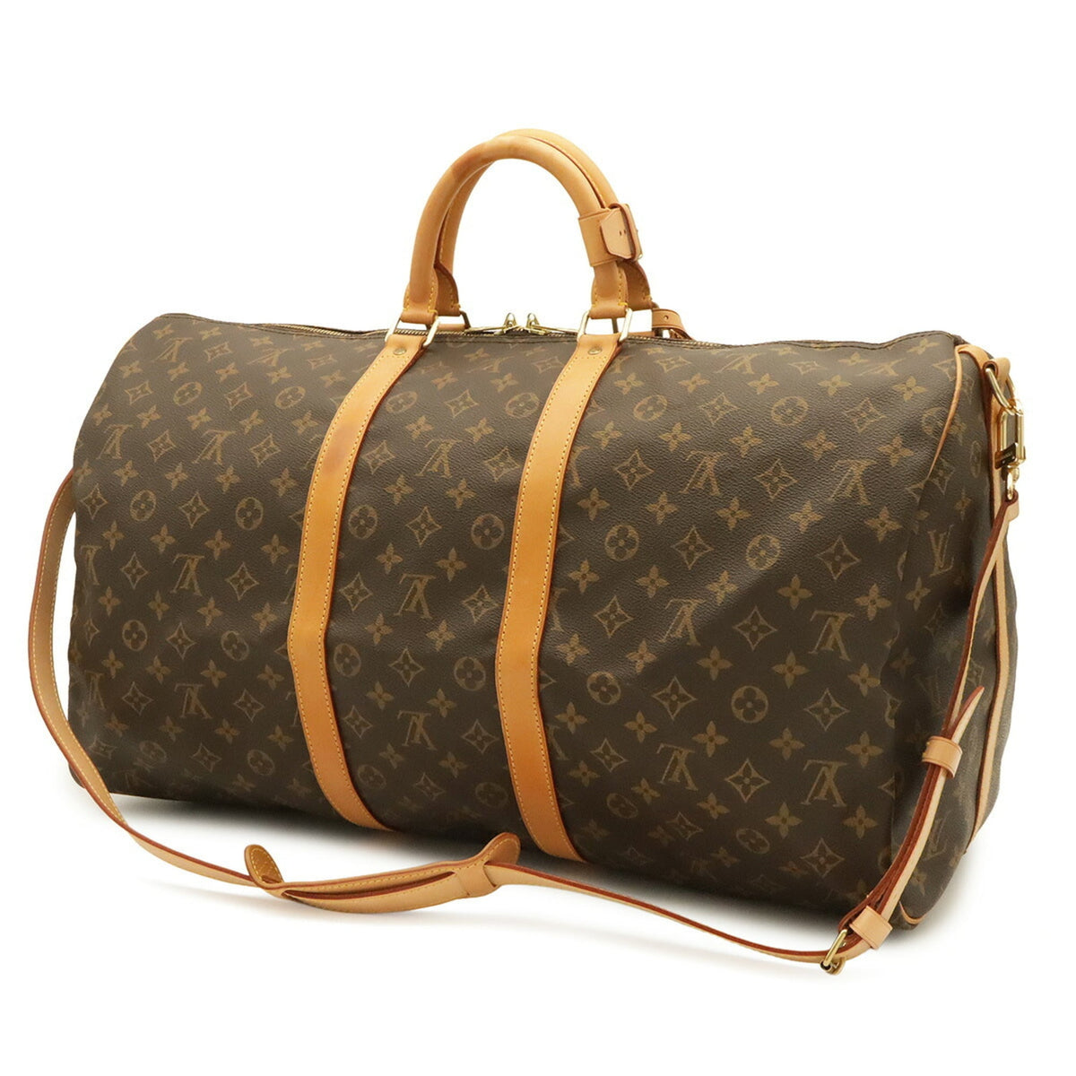 Louis Vuitton Brown Monogram Canvas Boston Bag Shoulder Bag (Pre-Owned)