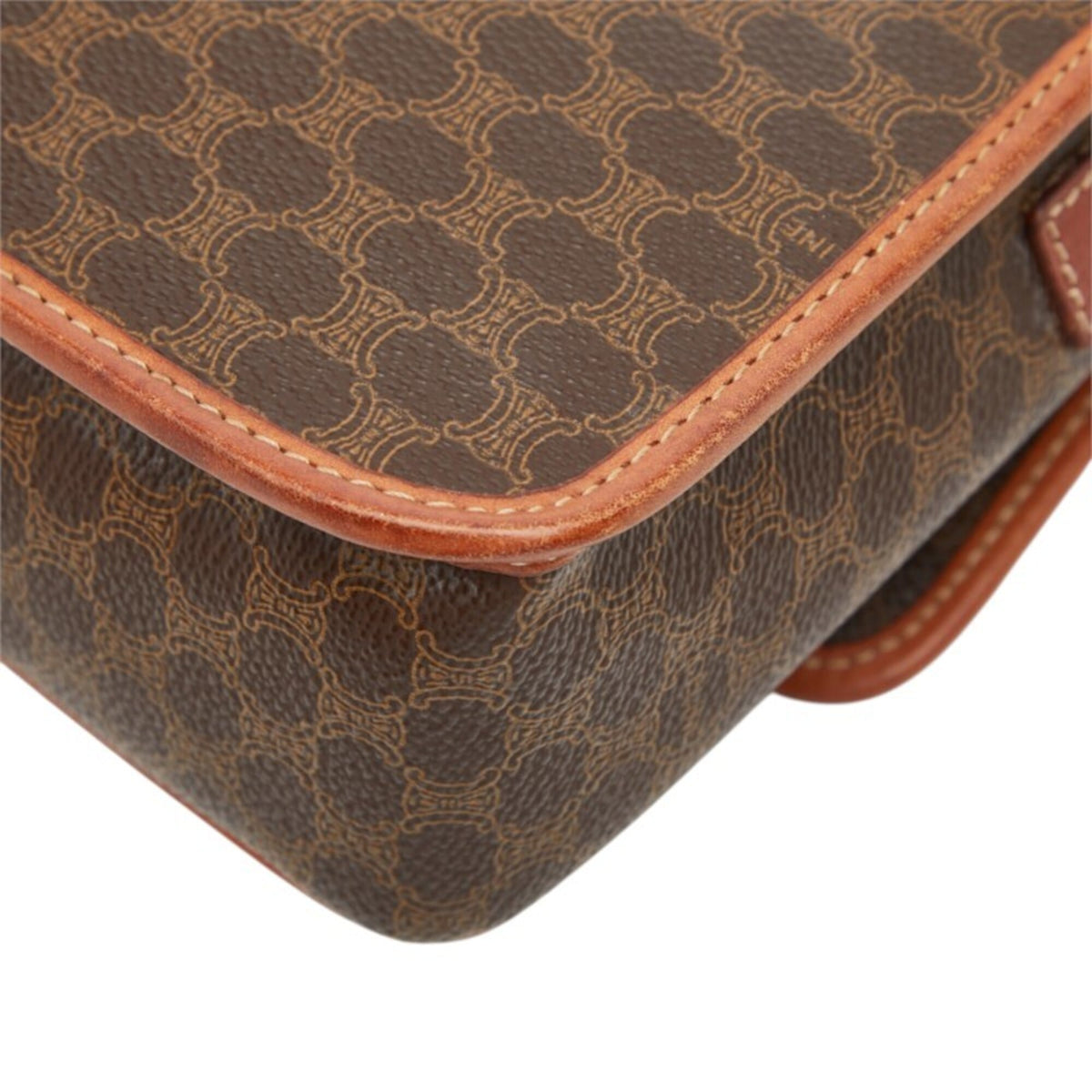 Celine Brown Pvc Leather Shoulder Bag (Pre-Owned)