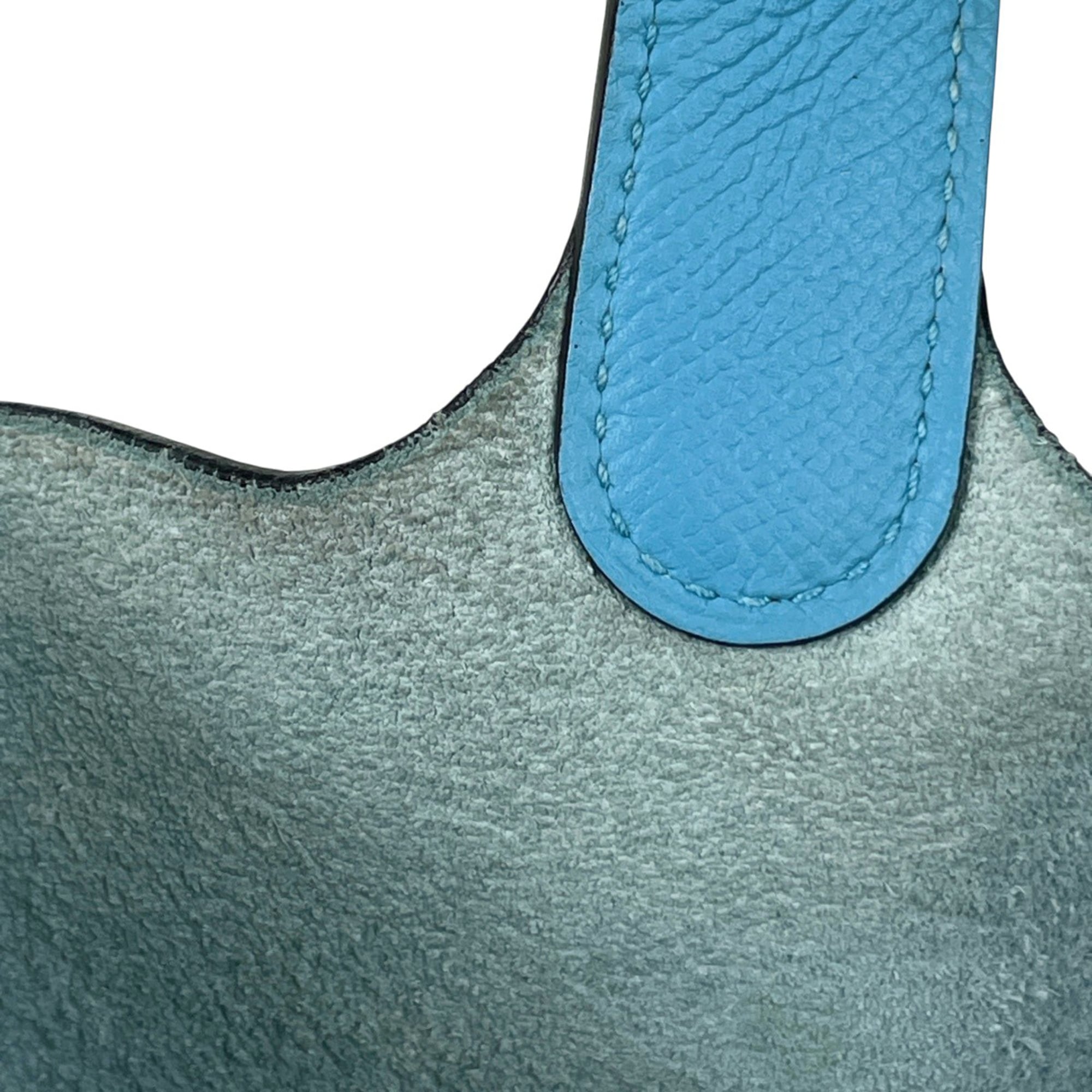 Hermes Blue Epsom Leather Handbag (Pre-Owned)