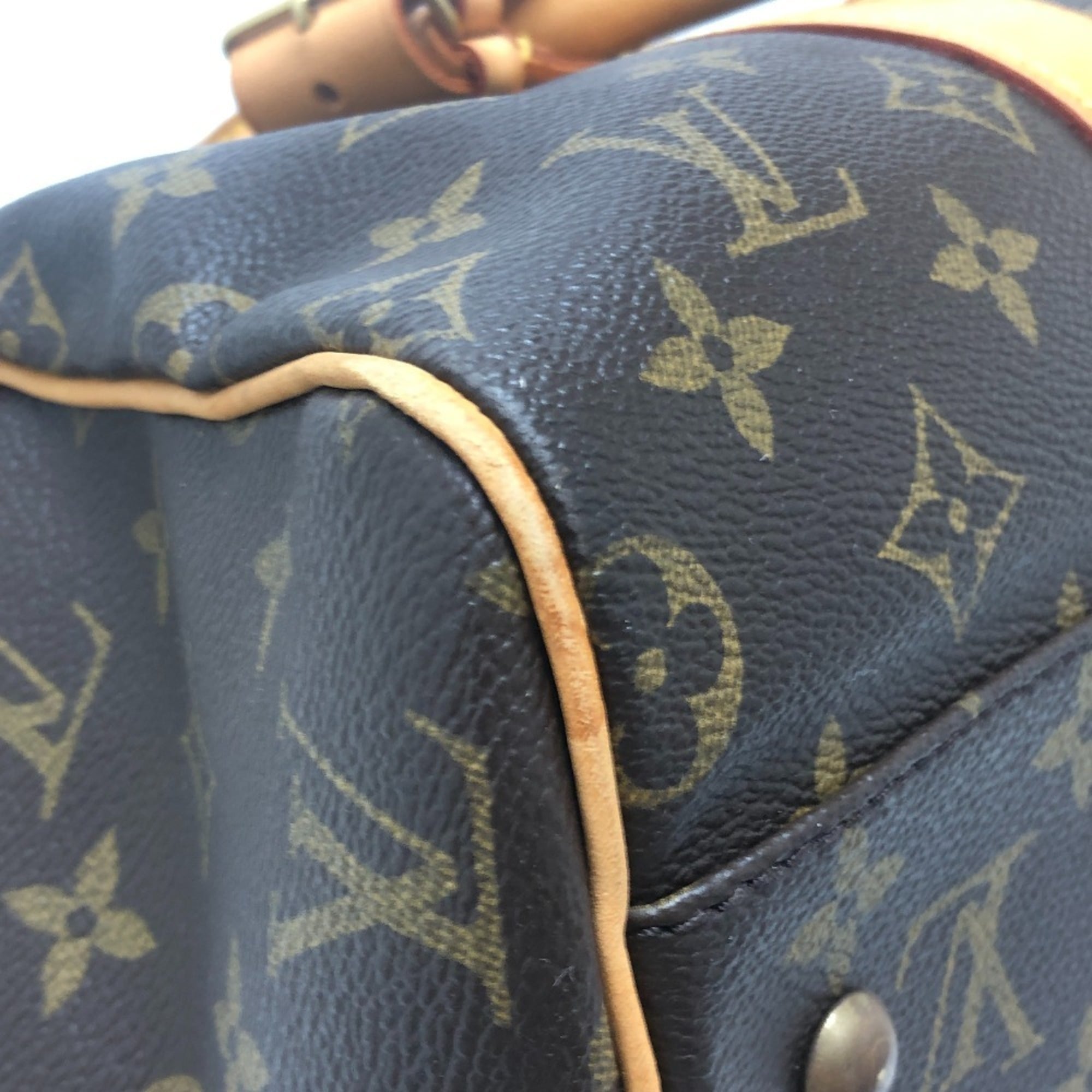 Louis Vuitton Brown Monogram Canvas Boston Bag (Pre-Owned)