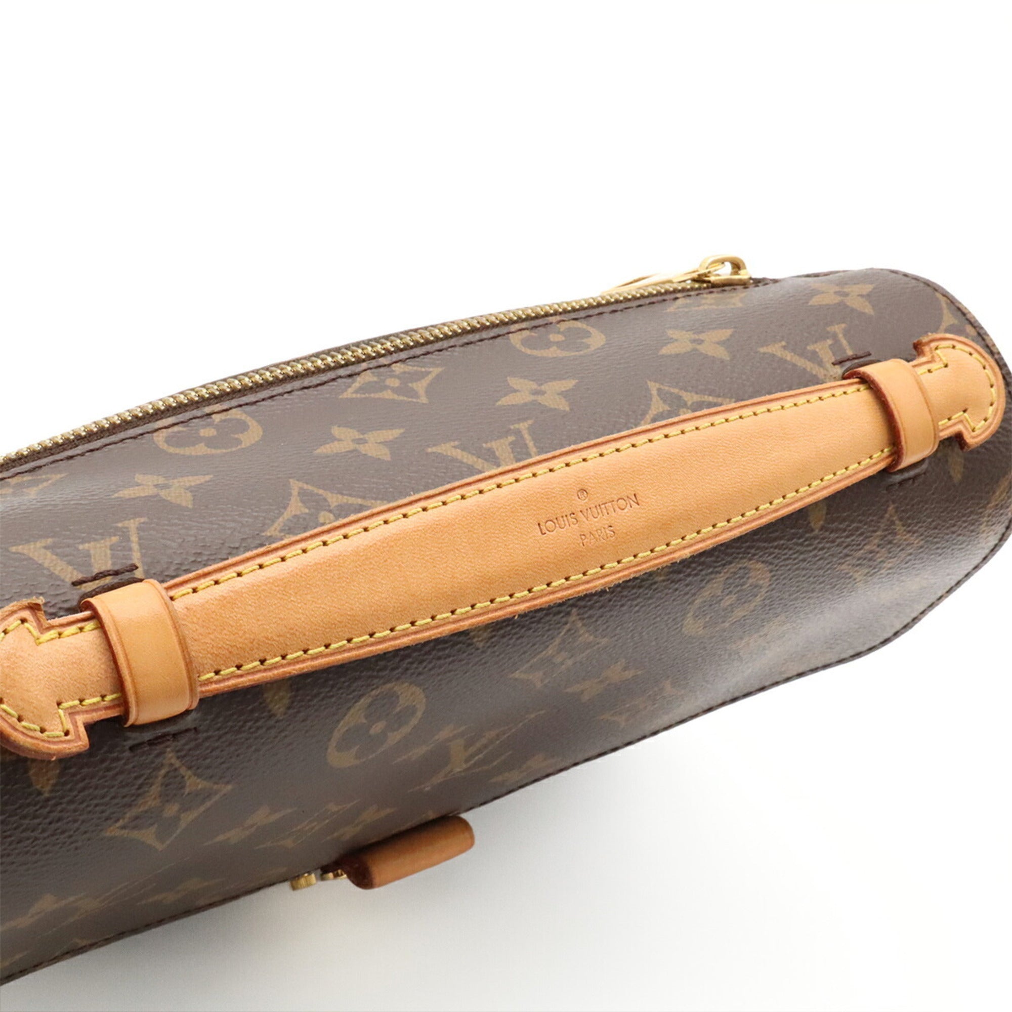 Louis Vuitton Brown Monogram Canvas Clutch Bag Handbag Pochette Shoulder Bag (Pre-Owned)