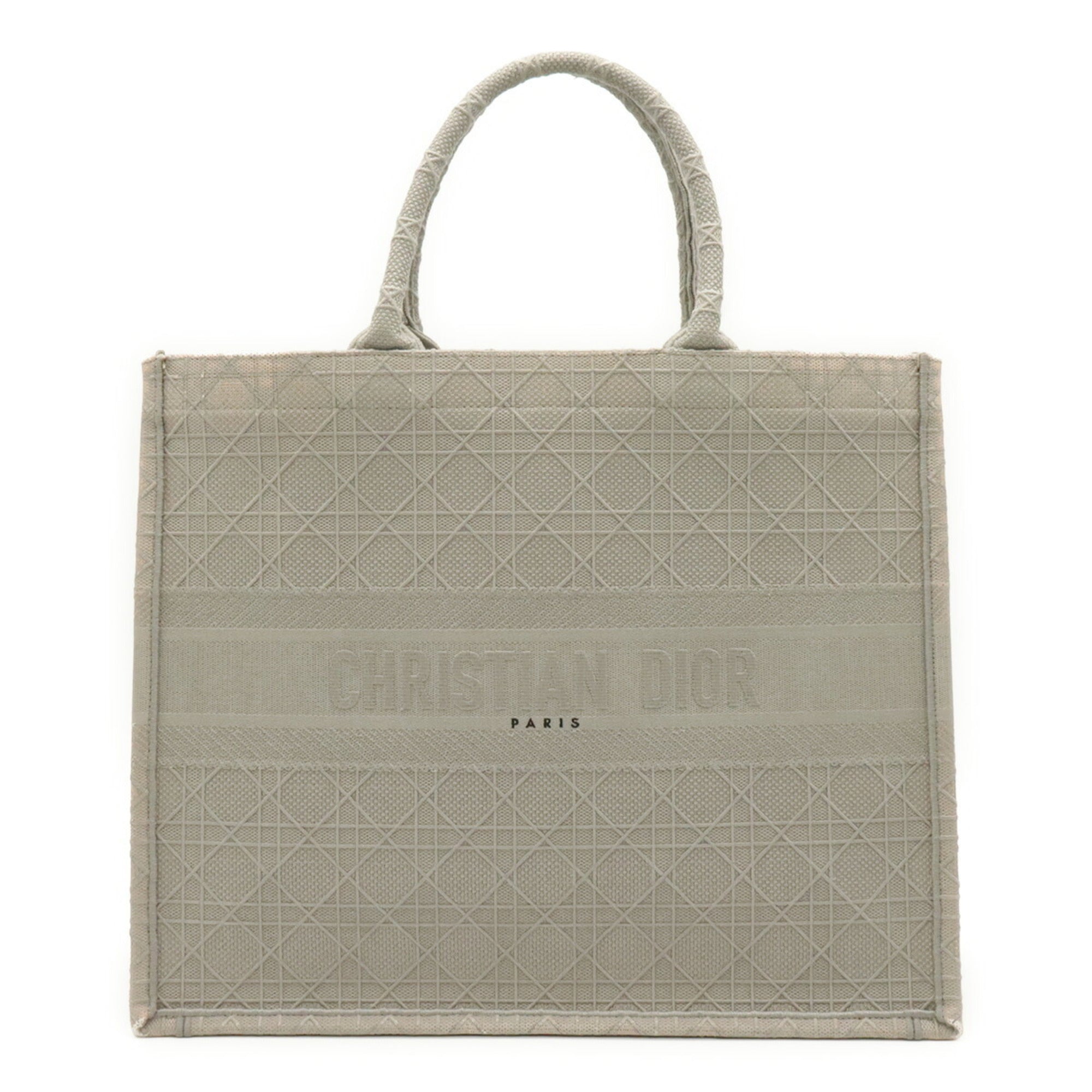 Christian Dior Gray Canvas Tote Bag (Pre-Owned)