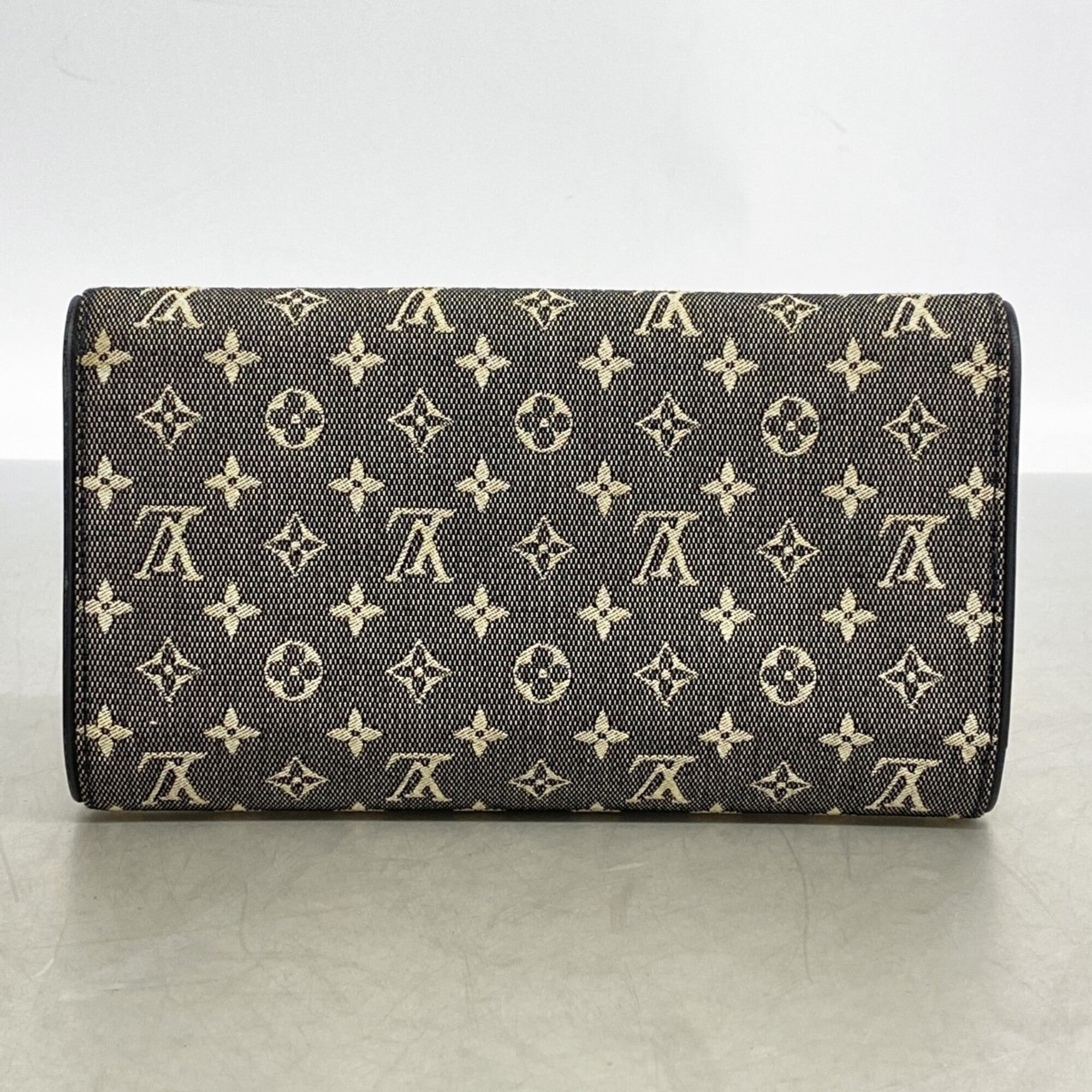 Louis Vuitton Noir Long Wallet (Tri-Fold) (Pre-Owned)