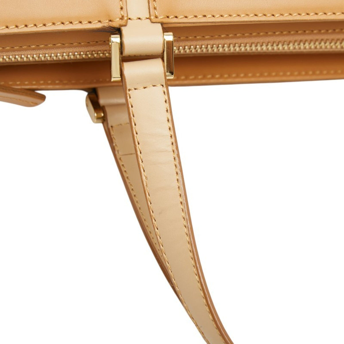 Burberry Beige Leather Handbag Tote Bag (Pre-Owned)