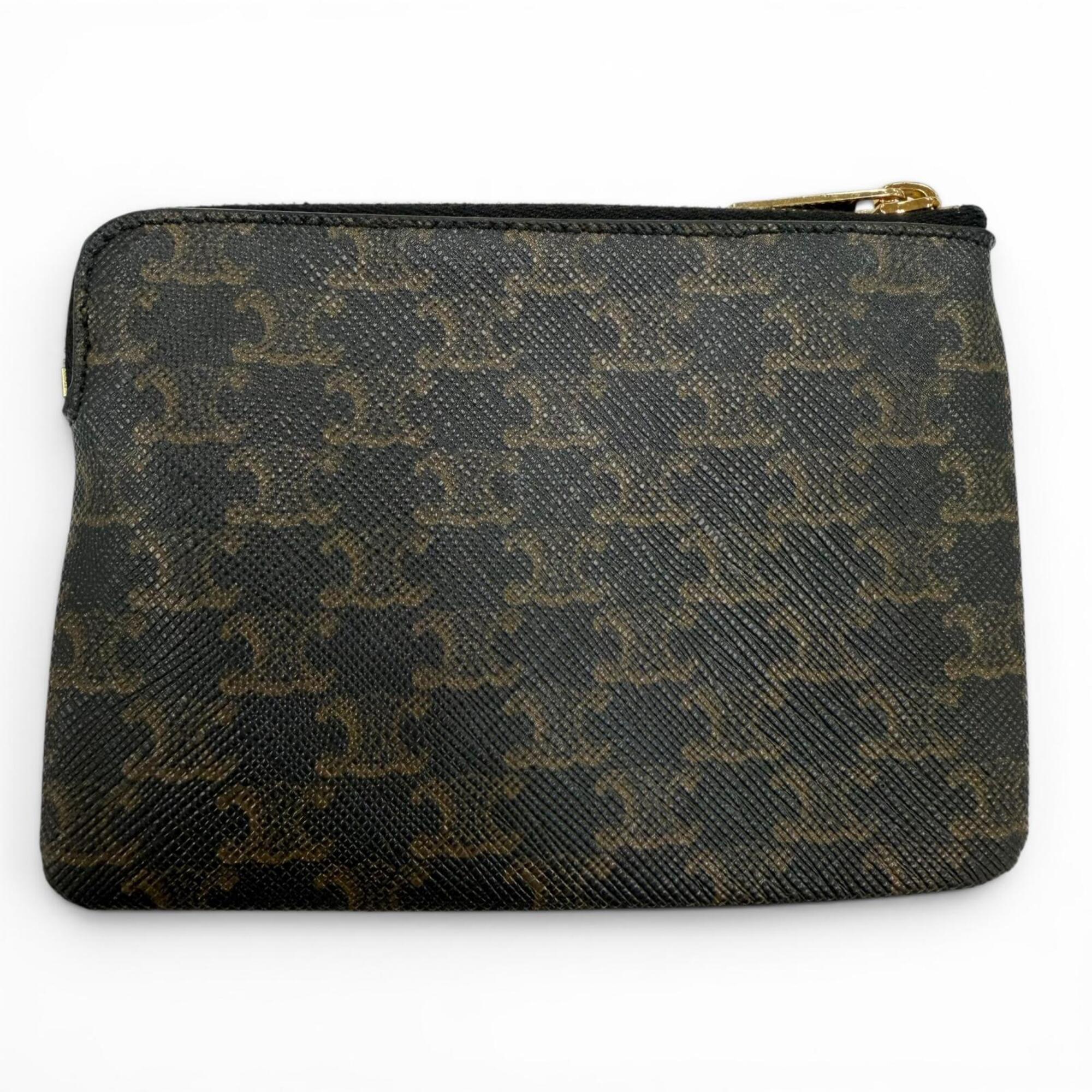 Celine Black Canvas Coin Purse/Coin Case (Pre-Owned)