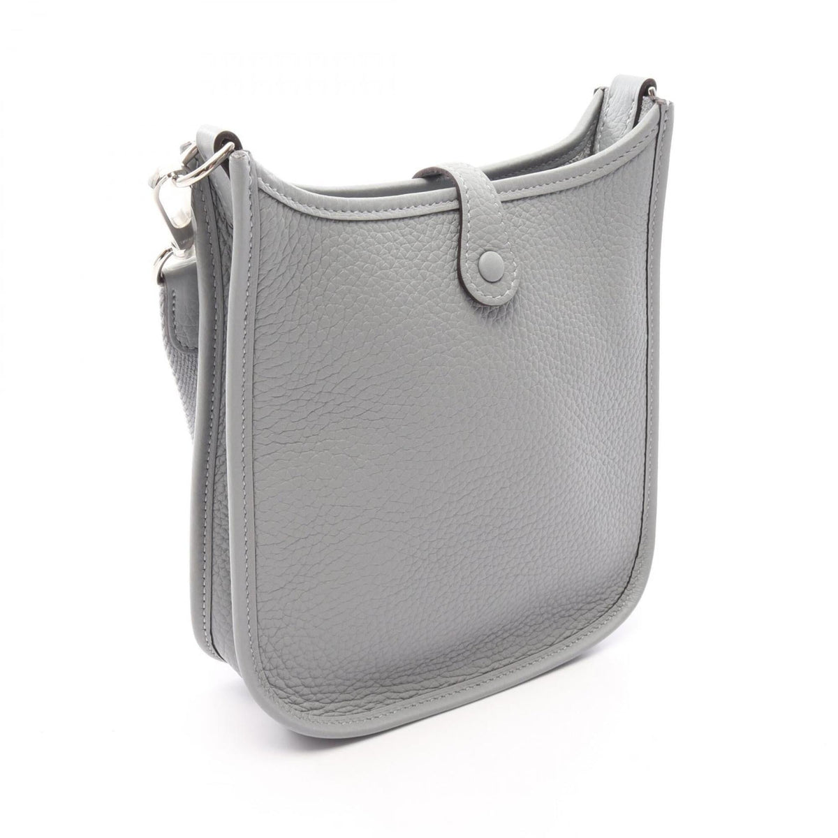 Hermes Gray Taurillon Clemence Leather Handbag Shoulder Bag (Pre-Owned)