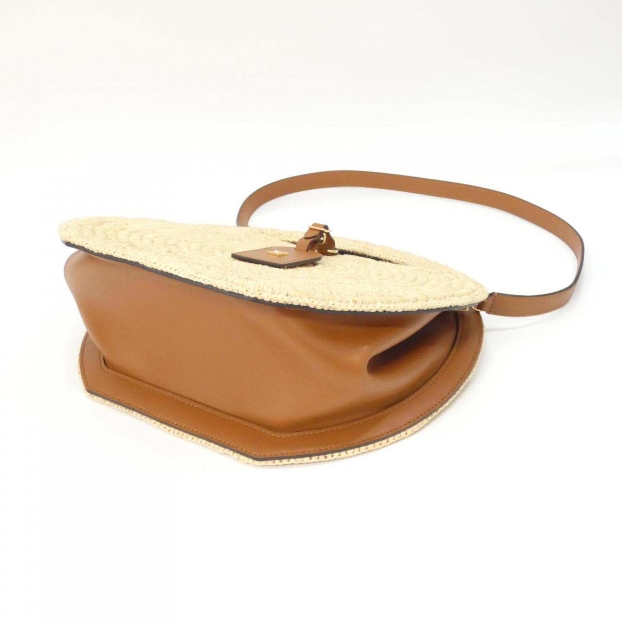 Louis Vuitton Natural Raffia Leather Handbag (Pre-Owned)