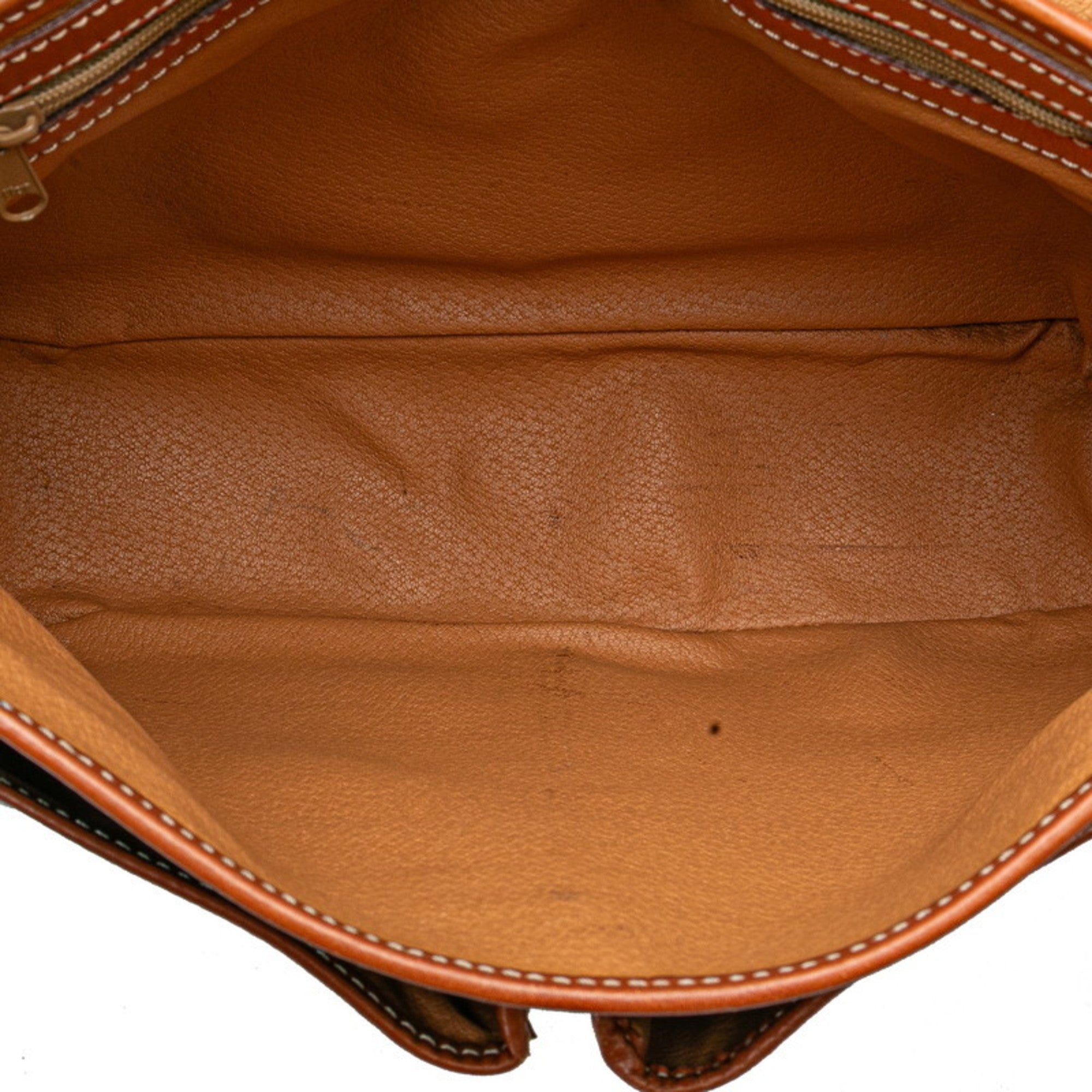 Celine Brown Pvc Leather Handbag Shoulder Bag (Pre-Owned)