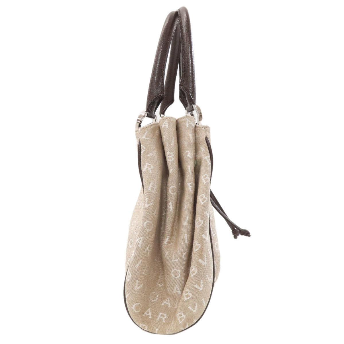 Bvlgari Beige Canvas Handbag (Pre-Owned)