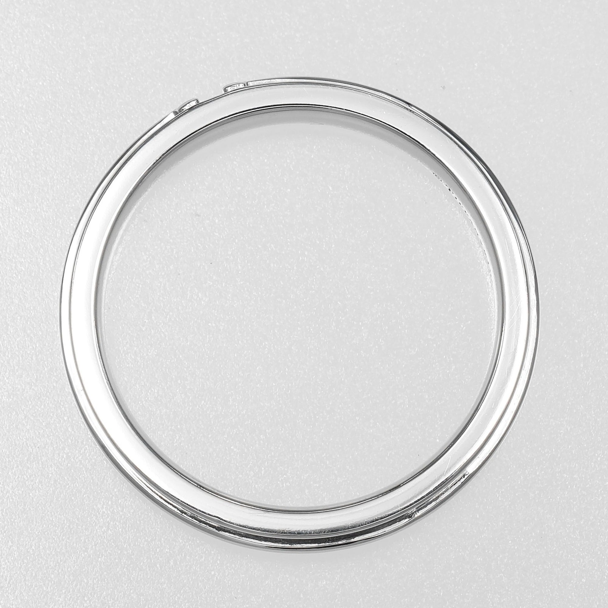 Tiffany Silver White Gold (18K) Band Ring (Pre-Owned)