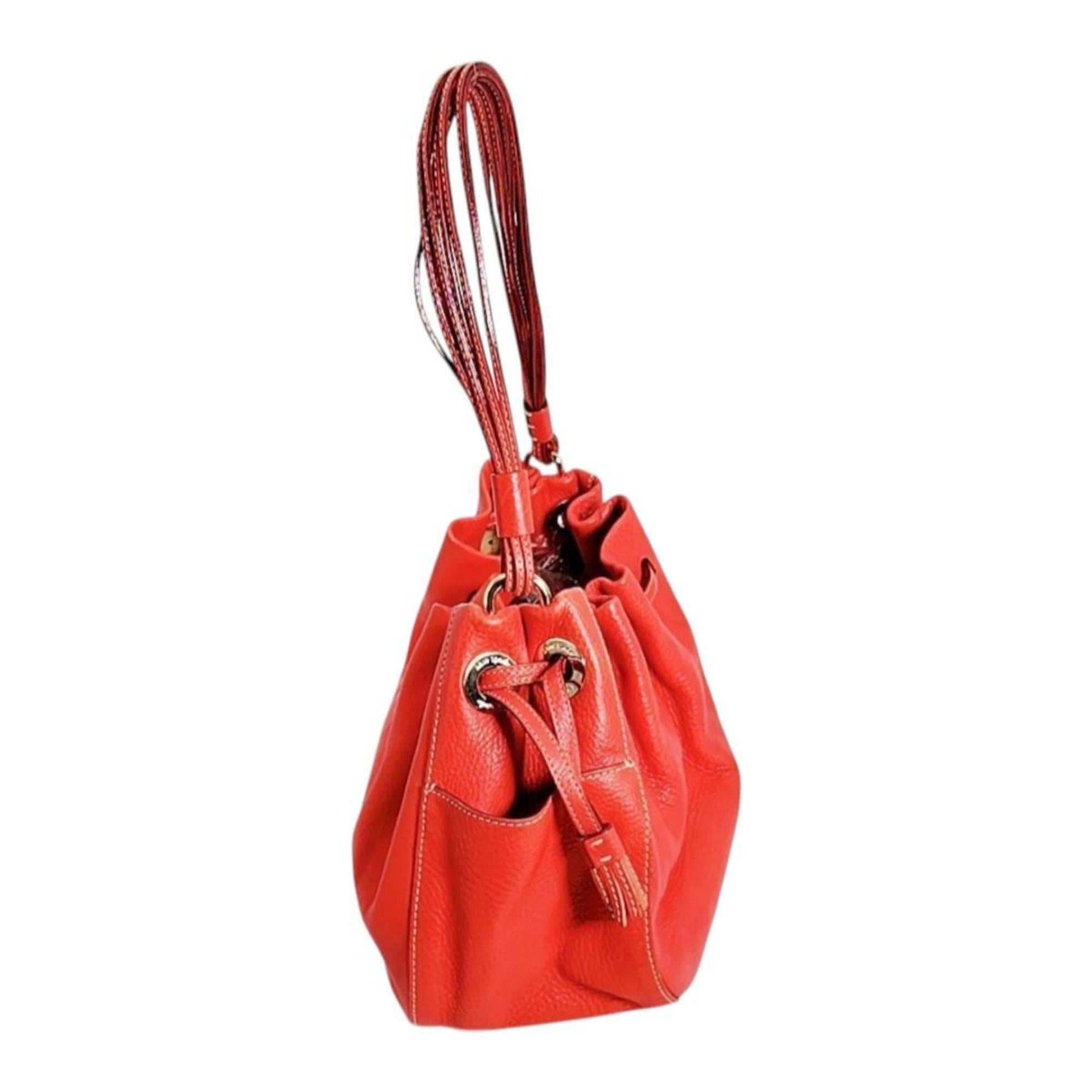 Kate Spade Red Color Leather Handbag Tote Bag (Pre-Owned)