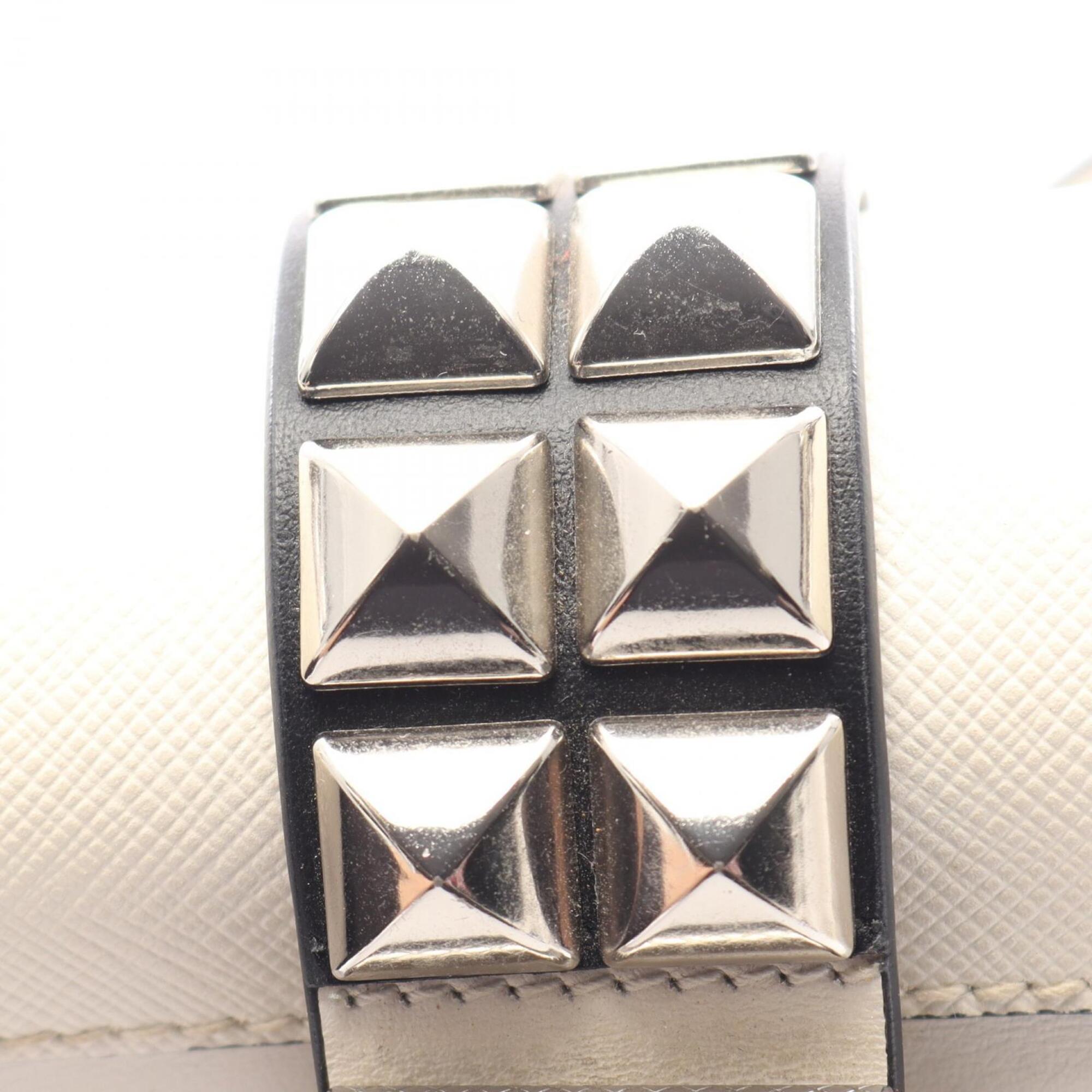 Prada White Leather Handbag (Pre-Owned)