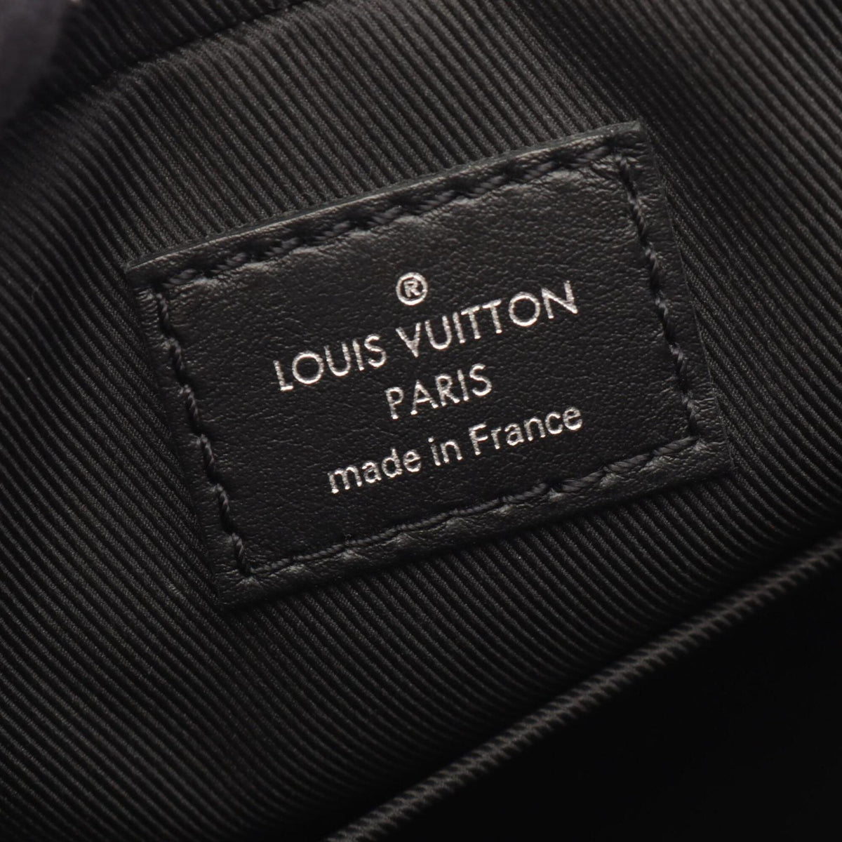 Louis Vuitton Black Pvc Leather Handbag Pouch Shoulder Bag (Pre-Owned)
