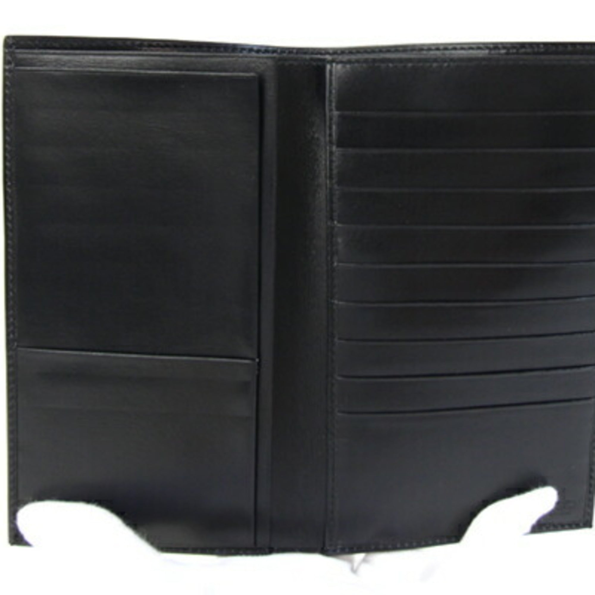 Gucci Black Leather Long Bill Wallet (Bi-Fold) (Pre-Owned)