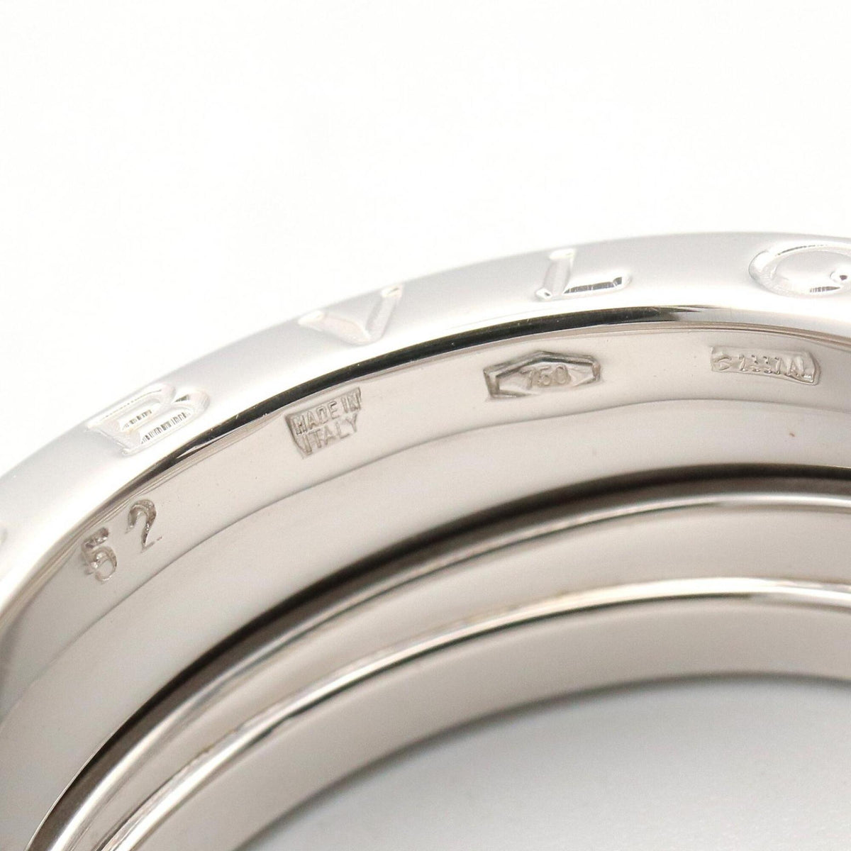Bvlgari Silver White Gold (18K) Band Ring (Pre-Owned)