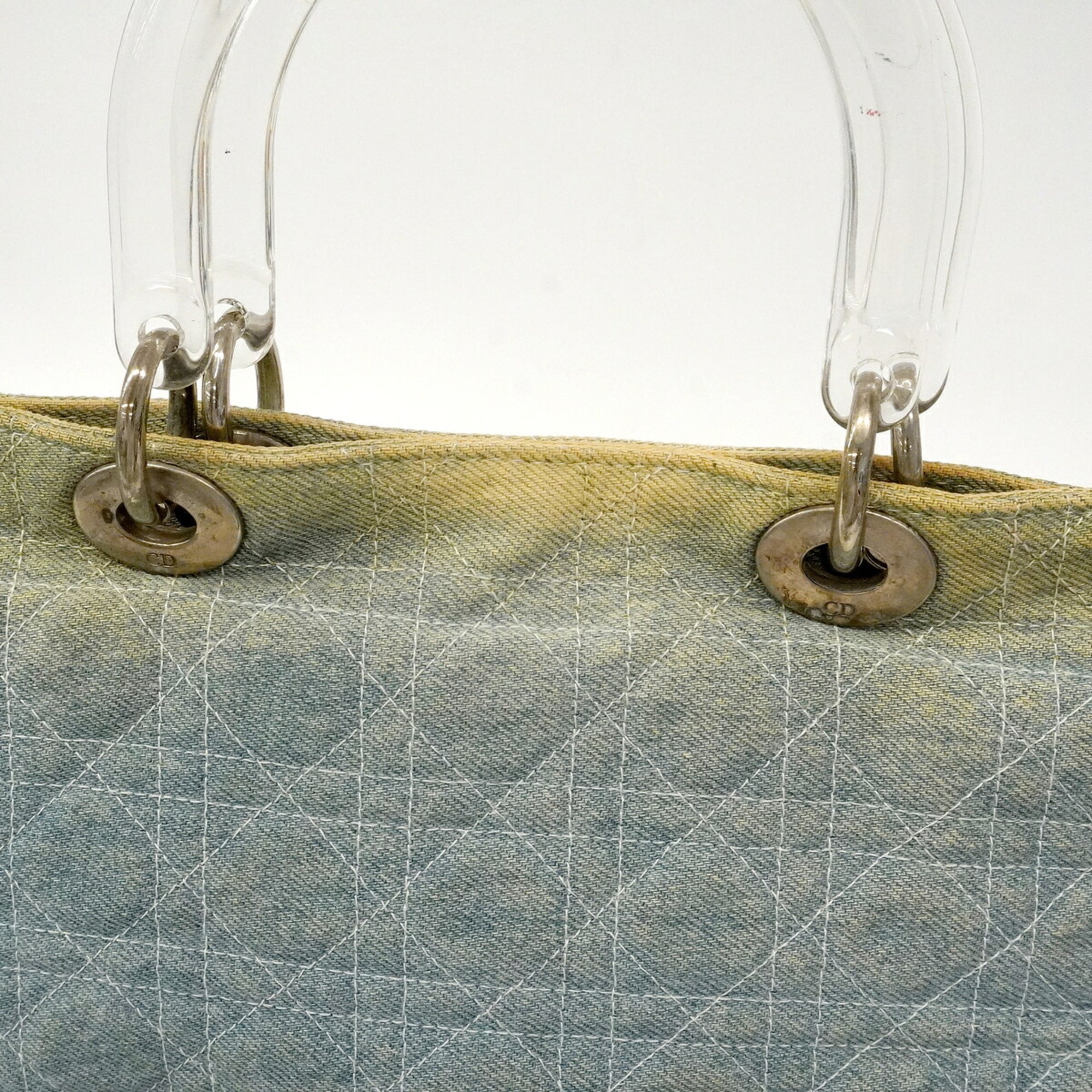 Christian Dior Blue Denim Tote Bag (Pre-Owned)