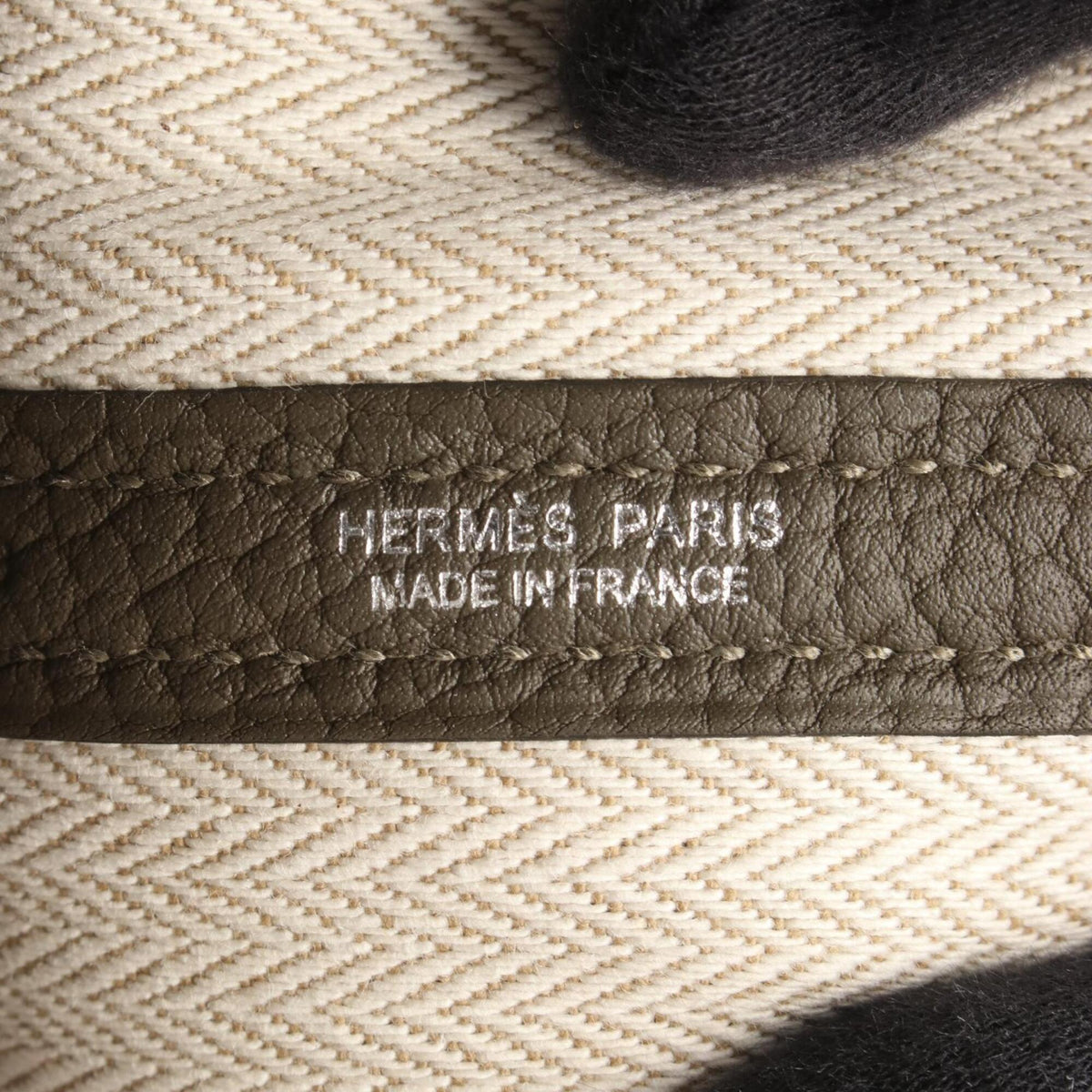 Hermes Gray Negonda Leather Leather Handbag Tote Bag (Pre-Owned)