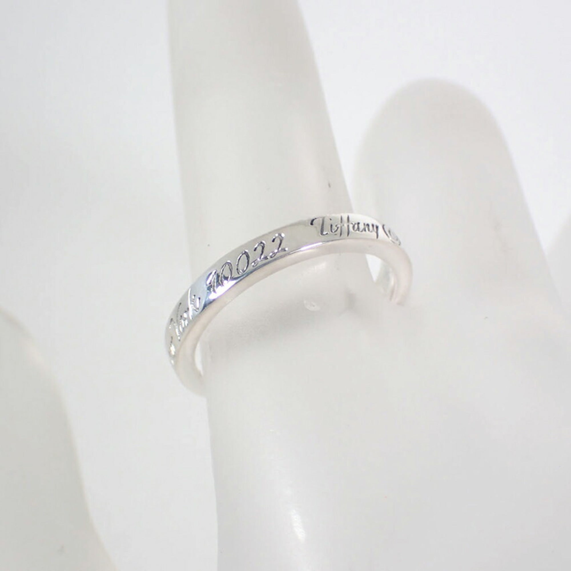 Tiffany Sterling Silver 925 Band Ring (Pre-Owned)