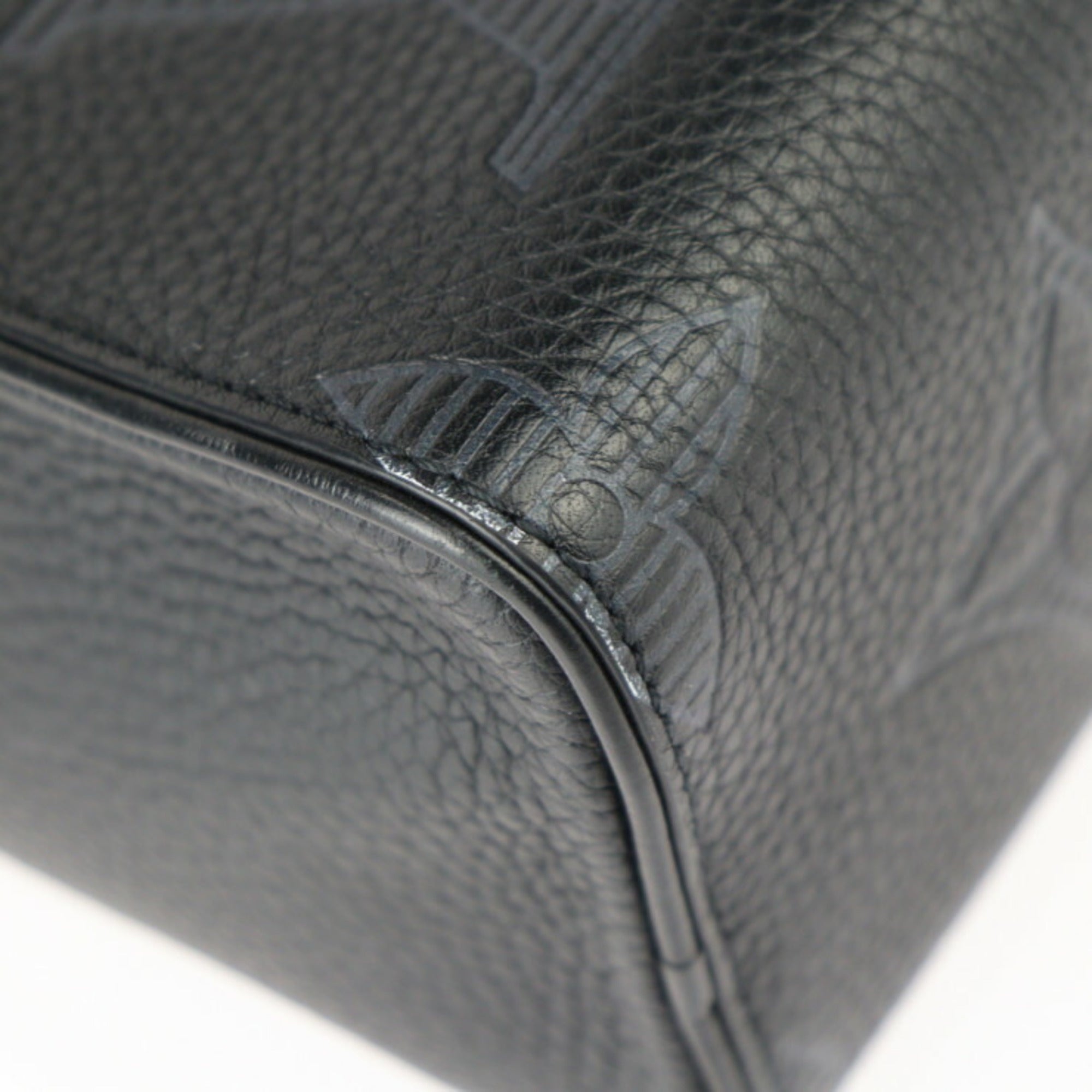 Louis Vuitton Monogram Black Monogram Monogram Leather Clutch Bag Handbag (Pre-Owned)