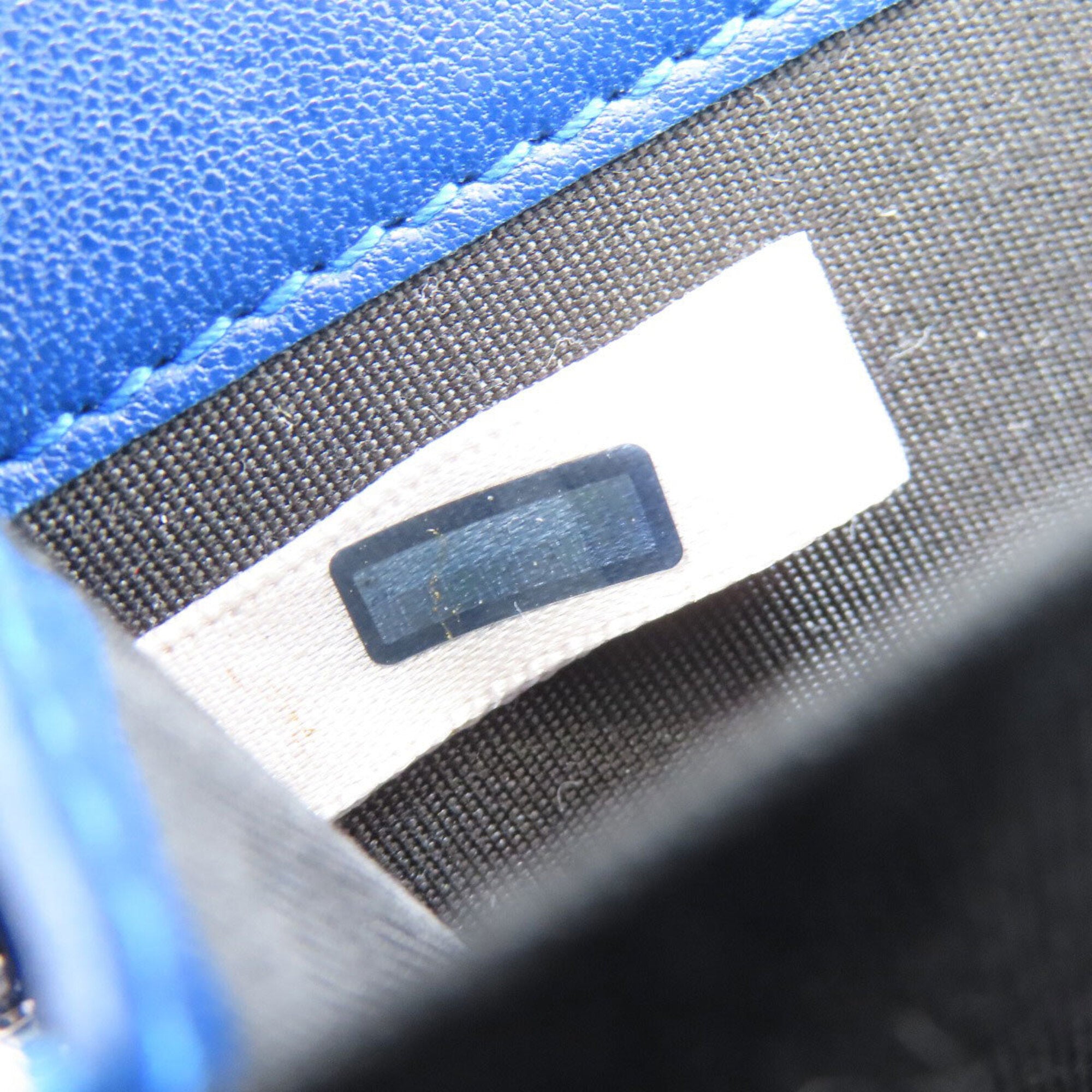 Jimmy Choo Blue Leather Coin Purse/Coin Case (Pre-Owned)