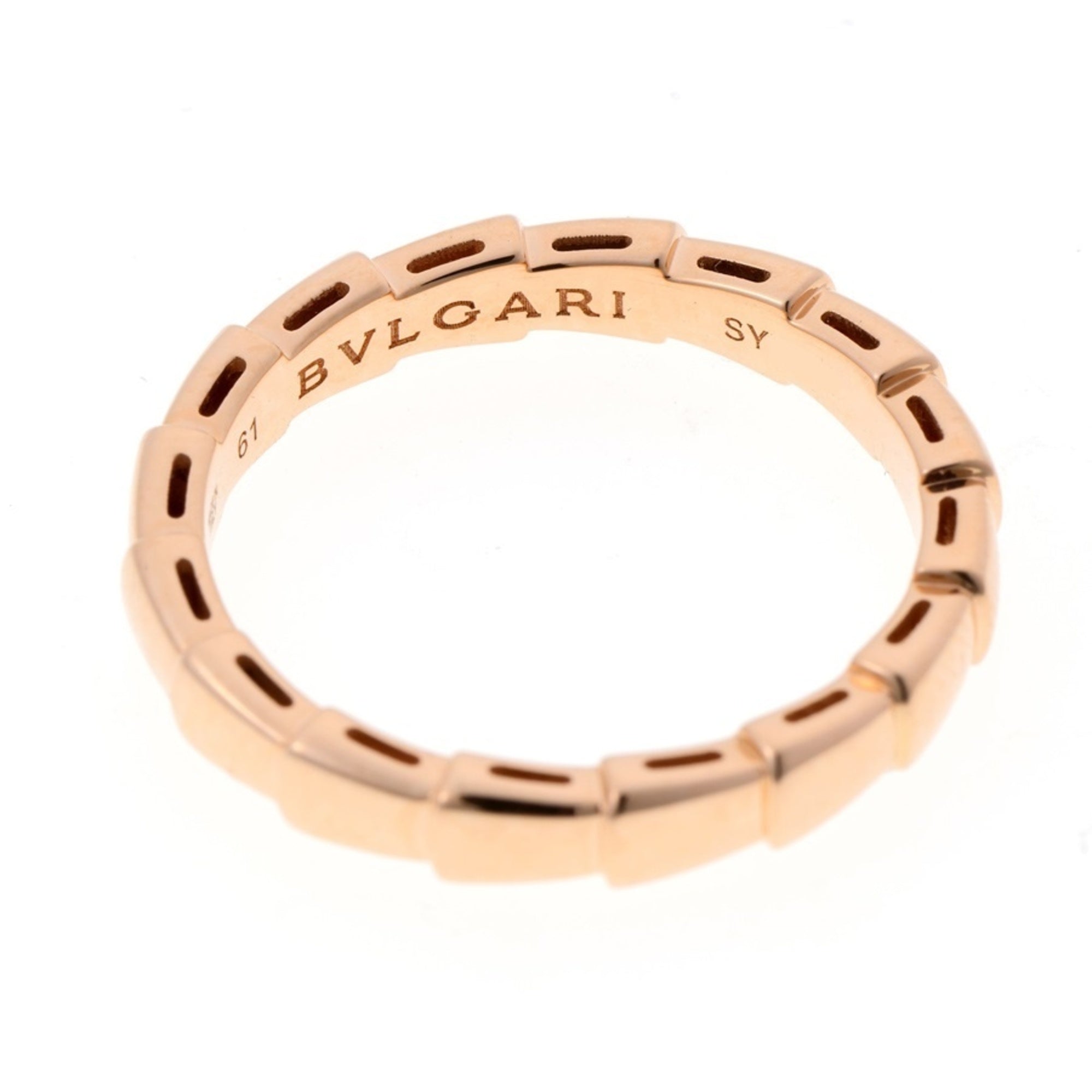 Bvlgari Pink Gold Pink Gold (18K) Band Ring (Pre-Owned)