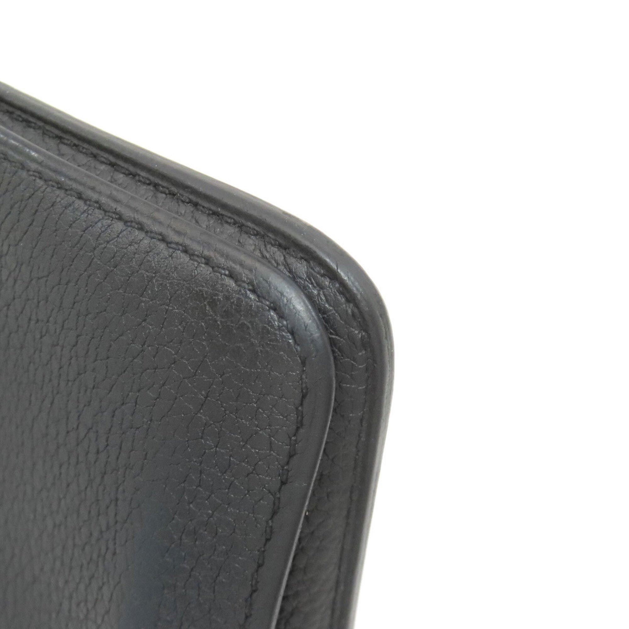Hermes Black Togo Leather Wallet (Bi-Fold) (Pre-Owned)