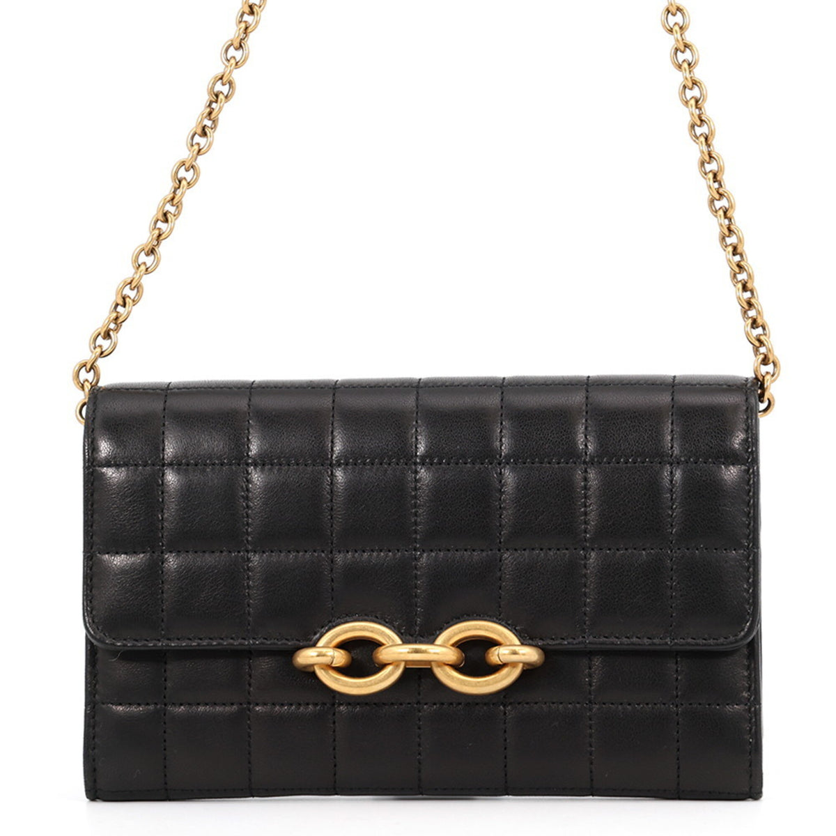 Yves Saint Laurent Black Chain/Shoulder Wallet (Pre-Owned)